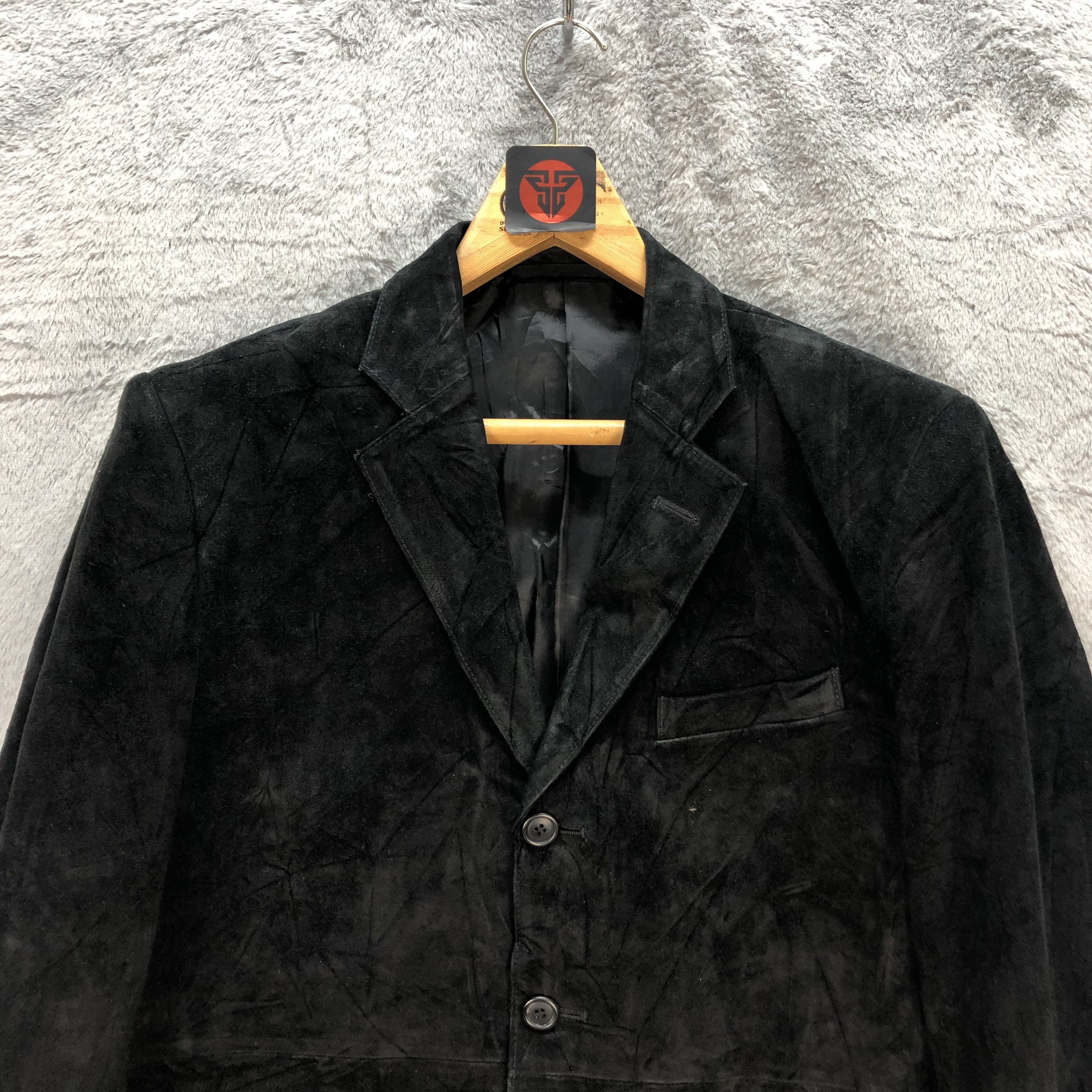 Yohji Yamamoto YOHJI YAMAMOTO D'URBAN AAR LEATHER CASUAL JACKET #6698-80 Size US M / EU 48-50 / 2 - 2 Thumbnail