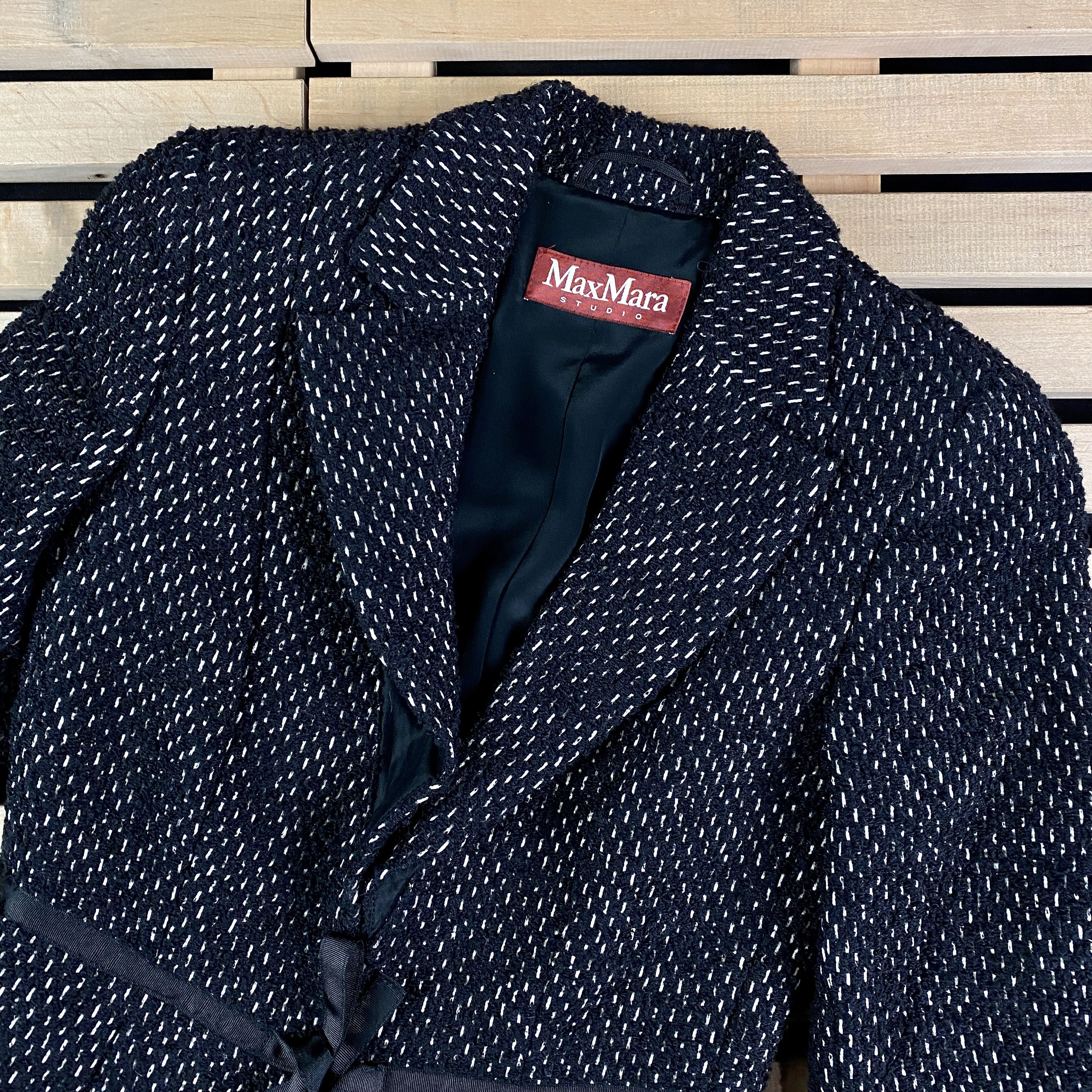 Max Mara Womens Blazer Jacket Max Mara Studio Size US 6 Virgin Wool Size M / US 6-8 / IT 42-44 - 2 Thumbnail