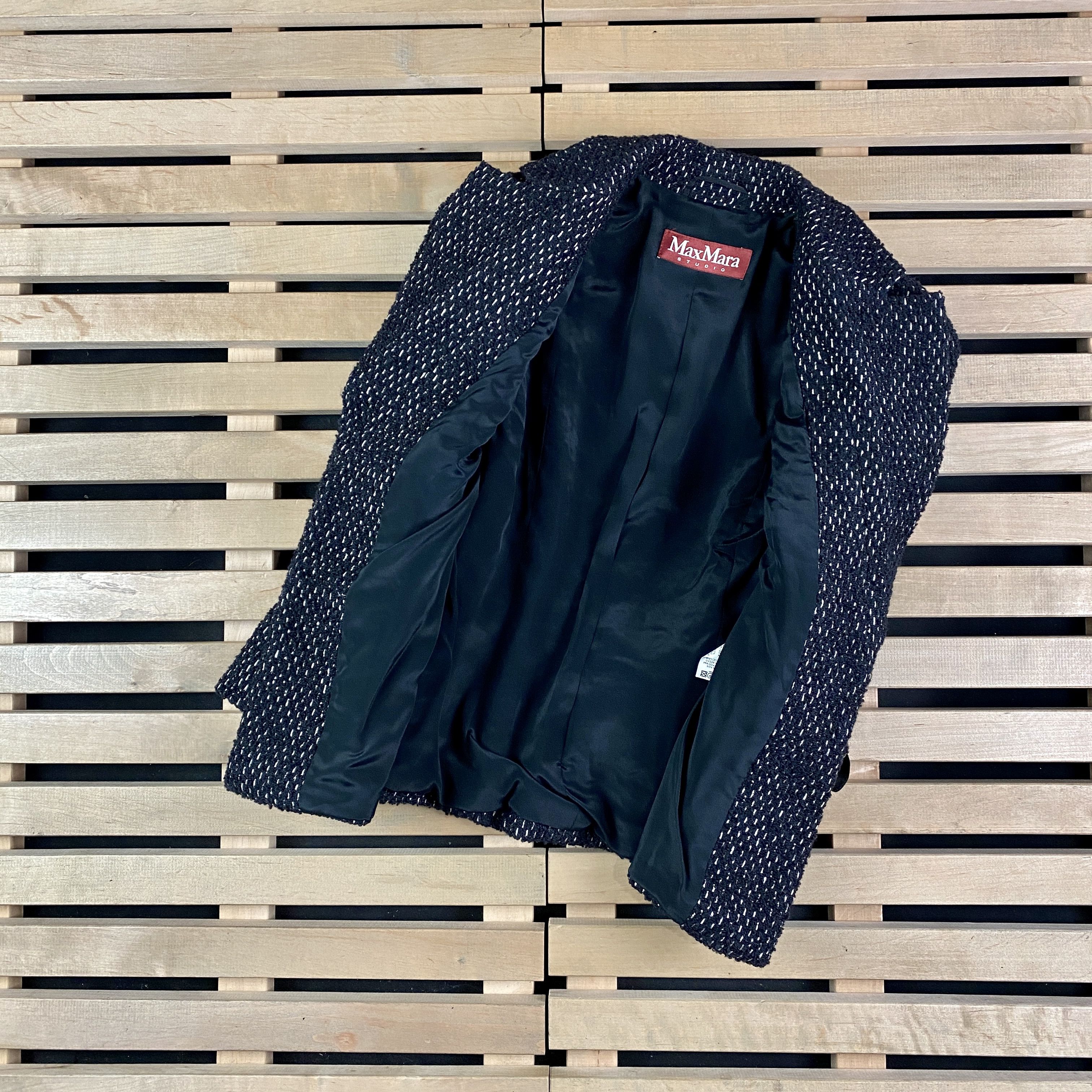 Max Mara Womens Blazer Jacket Max Mara Studio Size US 6 Virgin Wool Size M / US 6-8 / IT 42-44 - 4 Thumbnail