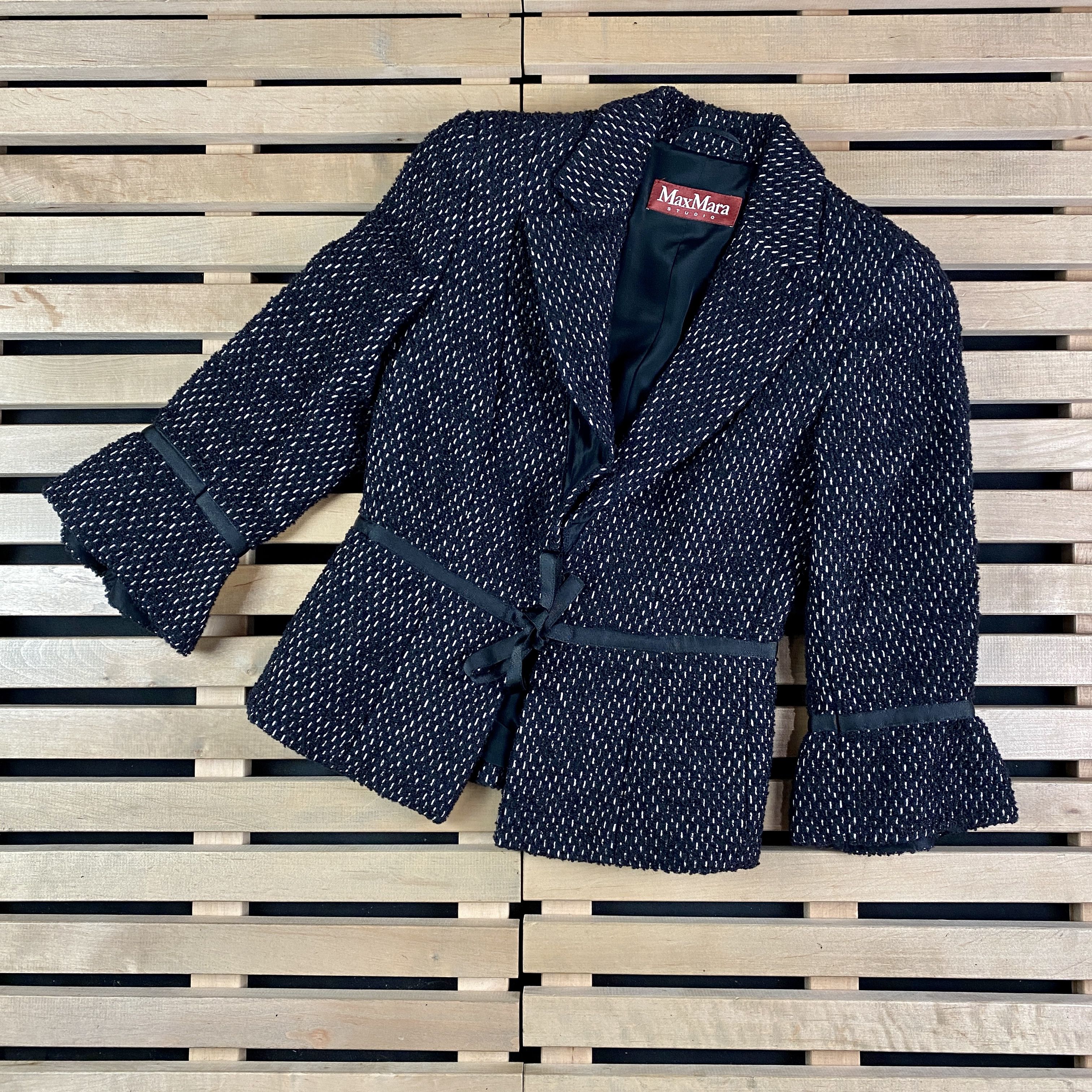 Max Mara Womens Blazer Jacket Max Mara Studio Size US 6 Virgin Wool Size M / US 6-8 / IT 42-44 - 1 Thumbnail