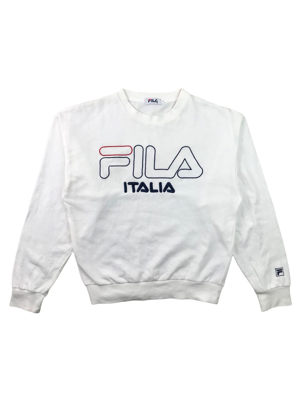 🔥BEST OFFER🔥Fila Italia Jumper White Sweatshirt Medium