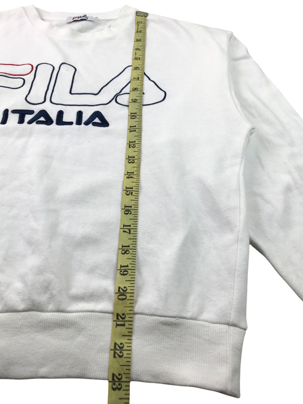 Fila 🔥BEST OFFER🔥Fila Italia Jumper White Sweatshirt Medium Size US M / EU 48-50 / 2 - 8 Thumbnail
