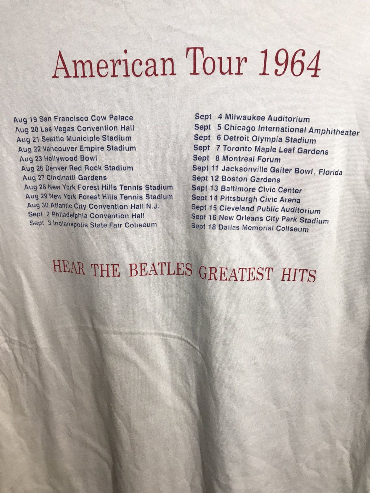 Band Tees × Vintage Vintage The Beatles band rock tee Size US S / EU 44-46 / 1 - 7 Thumbnail