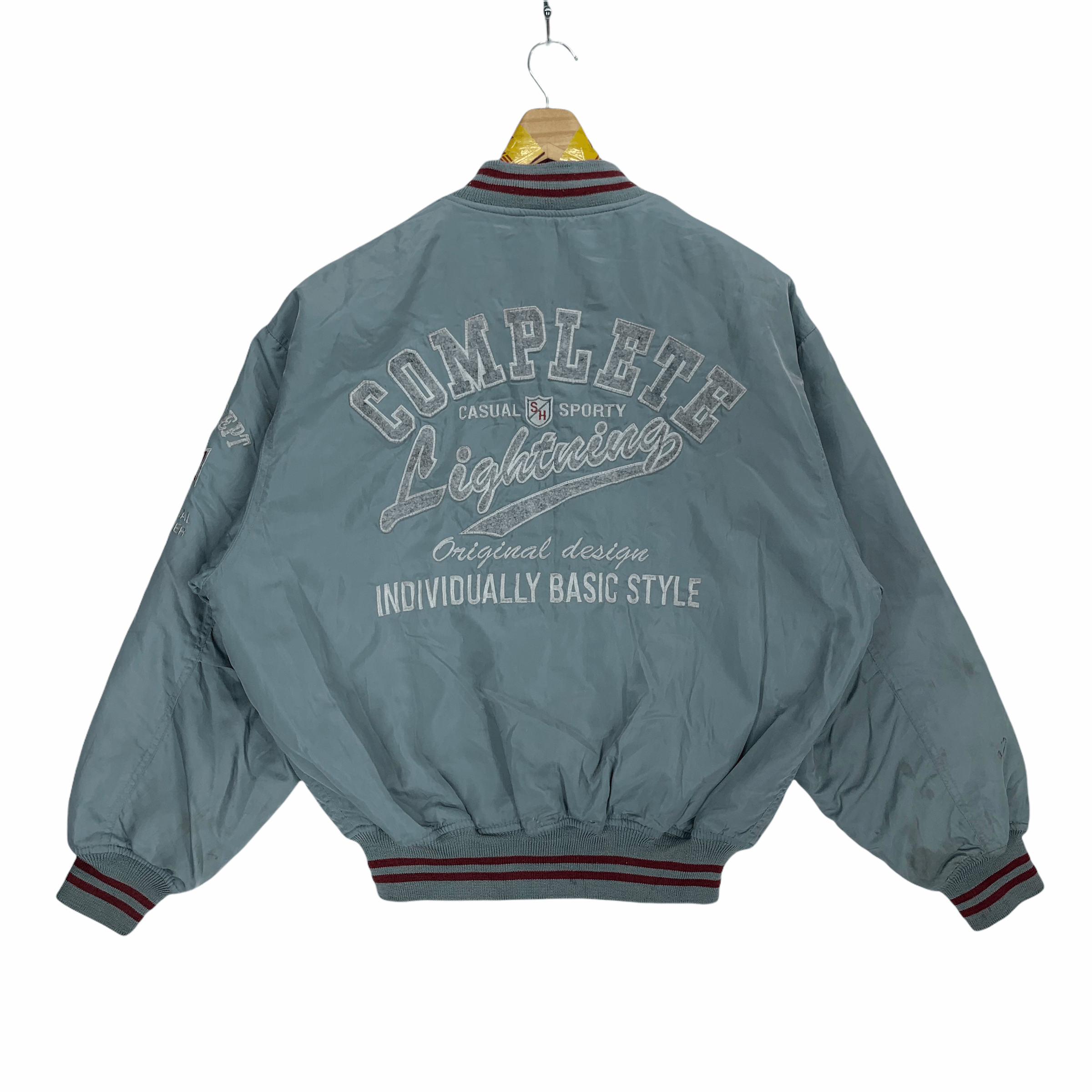 Vintage Complete Lightning Individual Basic Style Varsity #33164-102 Size US L / EU 52-54 / 3 - 1 Thumbnail