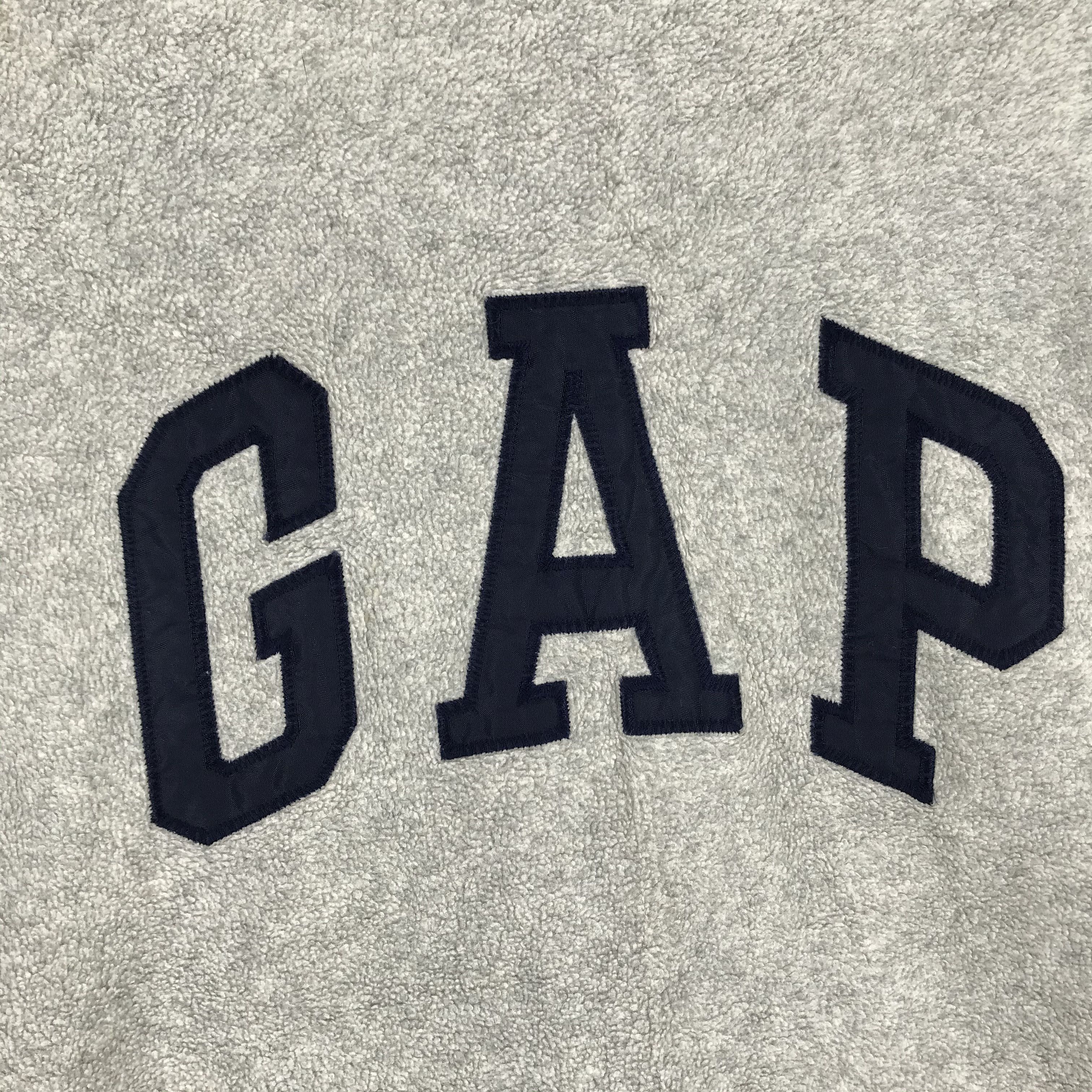 Gap Vintage 90s Gap Embroidered Spellout Logo Fleece #2586-102 Size US L / EU 52-54 / 3 - 3 Thumbnail