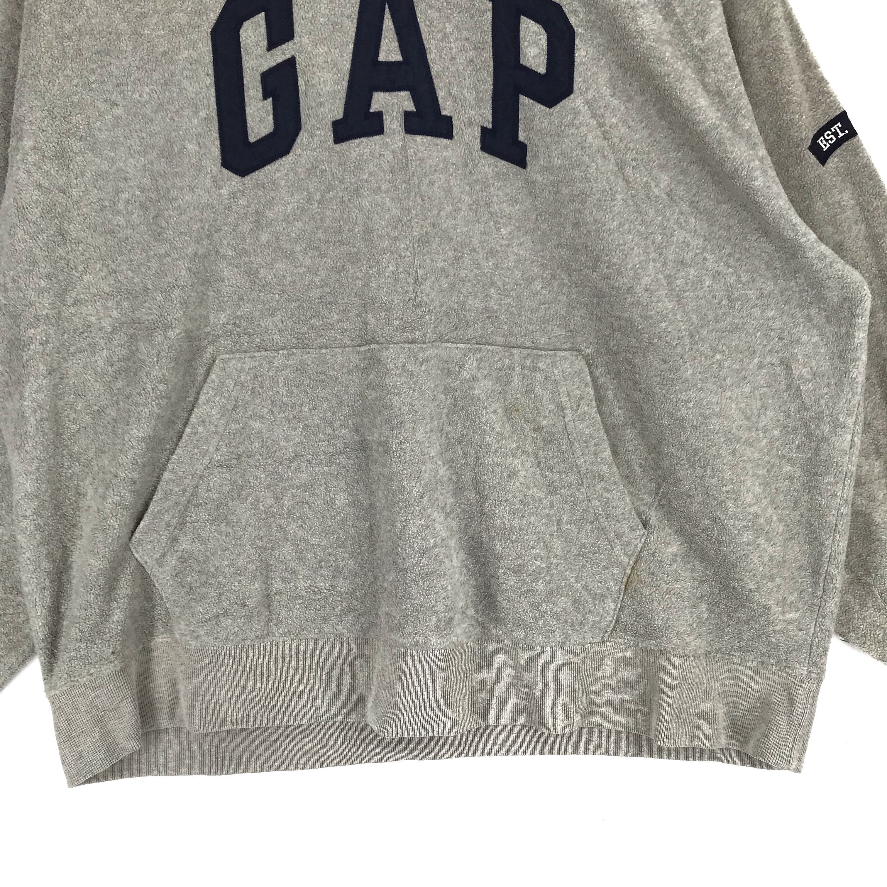 Gap Vintage 90s Gap Embroidered Spellout Logo Fleece #2586-102 Size US L / EU 52-54 / 3 - 4 Thumbnail