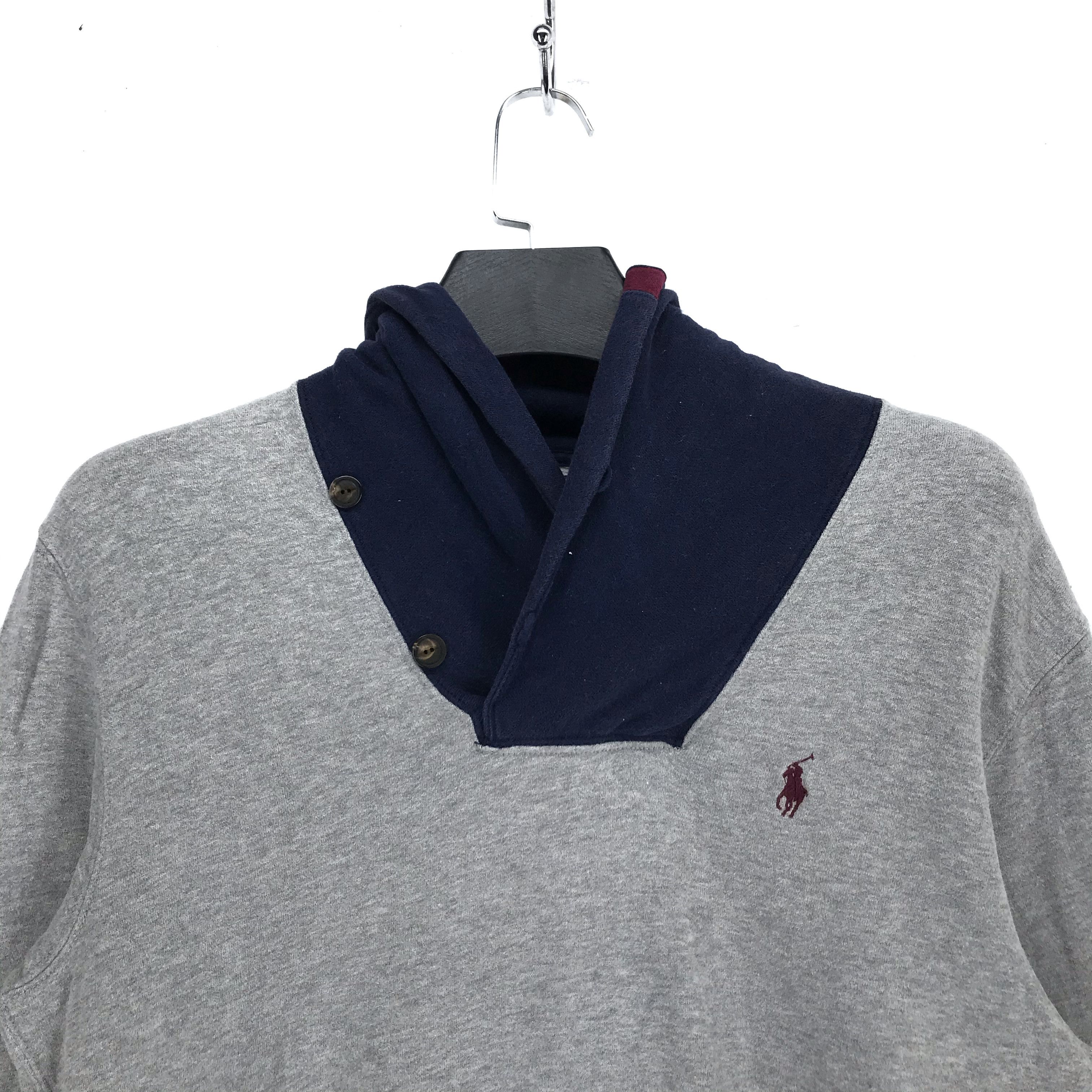 Polo Ralph Lauren Polo RL Rare Design Collar Sweatshirt #2616-103 Size US M / EU 48-50 / 2 - 2 Thumbnail