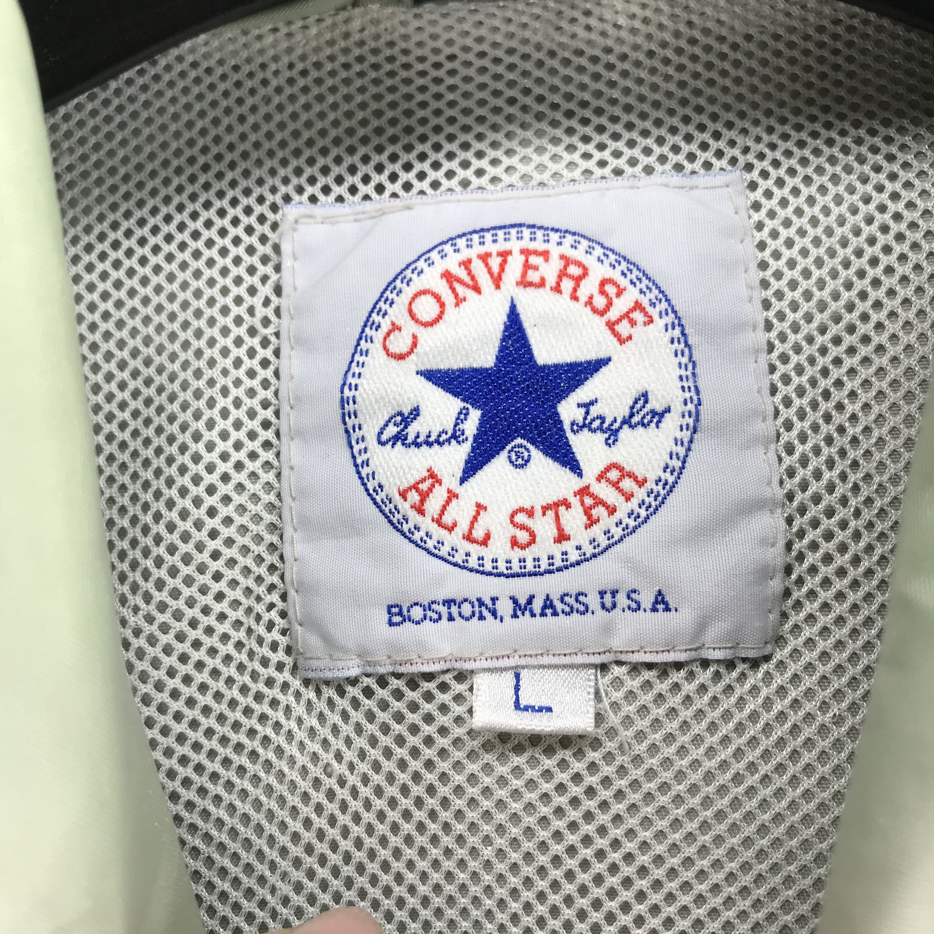 Converse Trashed Vintage 90s Converse Big Logo Jacket #2611-103 Size US L / EU 52-54 / 3 - 8 Thumbnail