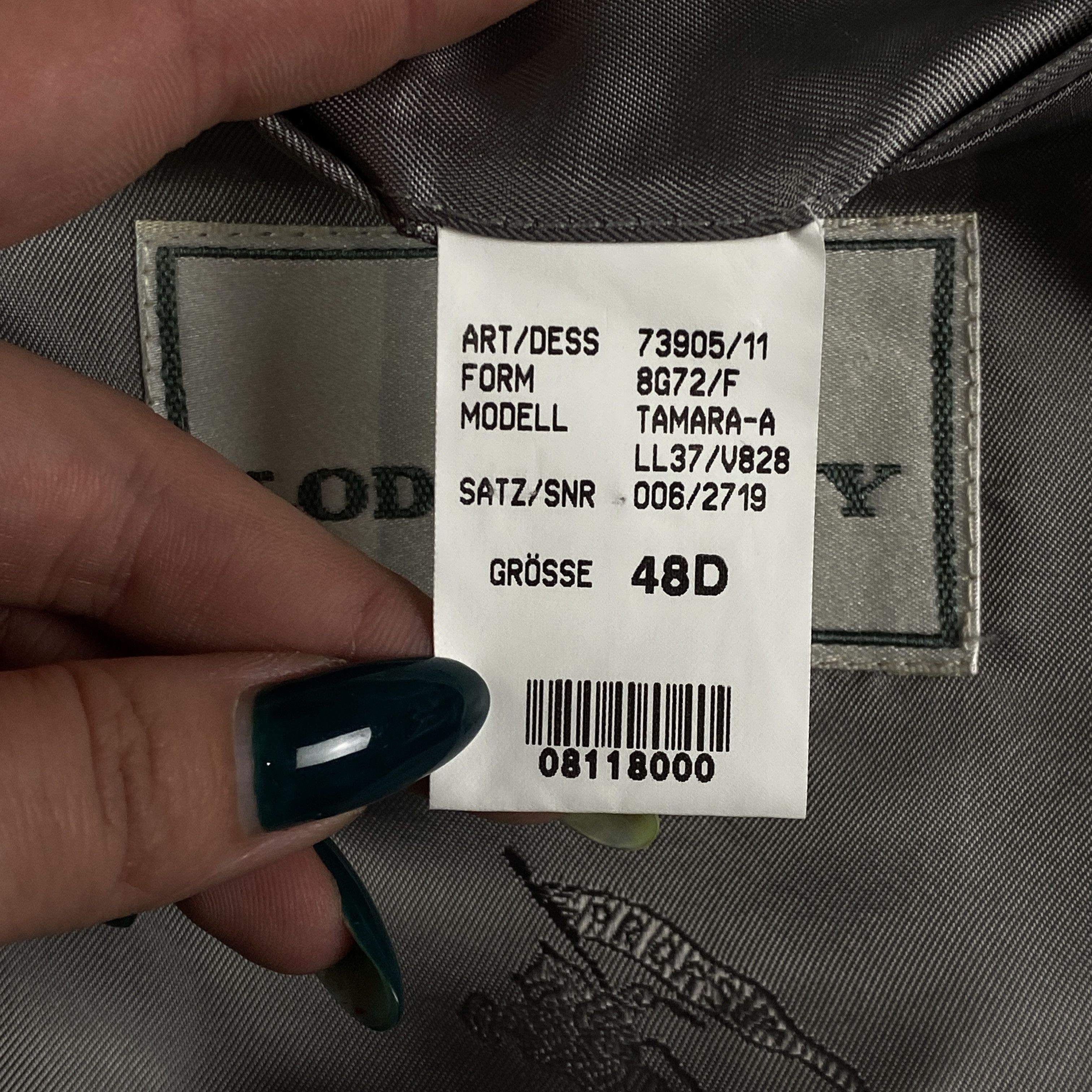 Burberry Womens Suit Blazer Skirt Burberry Vintage Size 48D Size XL / US 12-14 / IT 48-50 - 8 Thumbnail