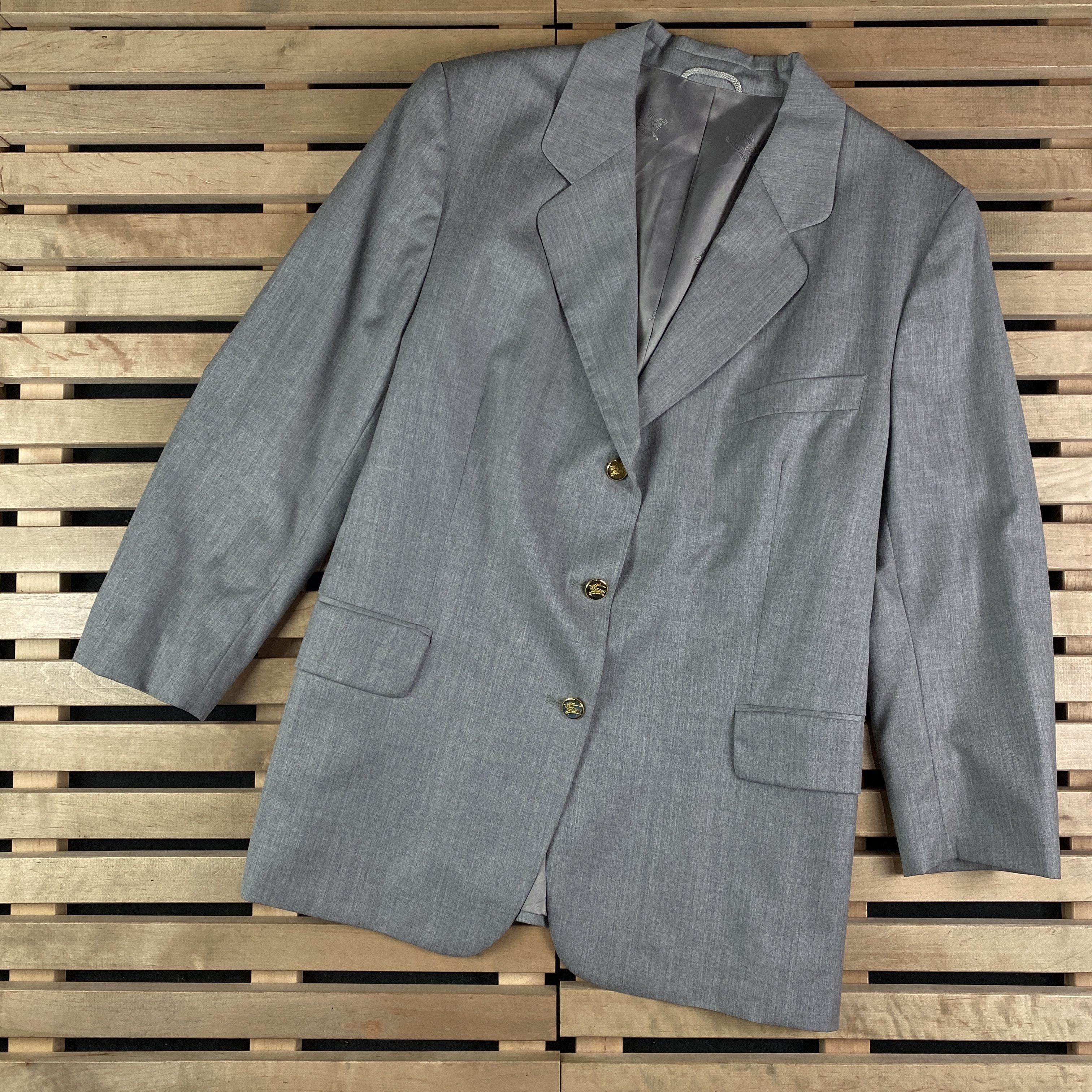 Burberry Womens Suit Blazer Skirt Burberry Vintage Size 48D Size XL / US 12-14 / IT 48-50 - 2 Thumbnail