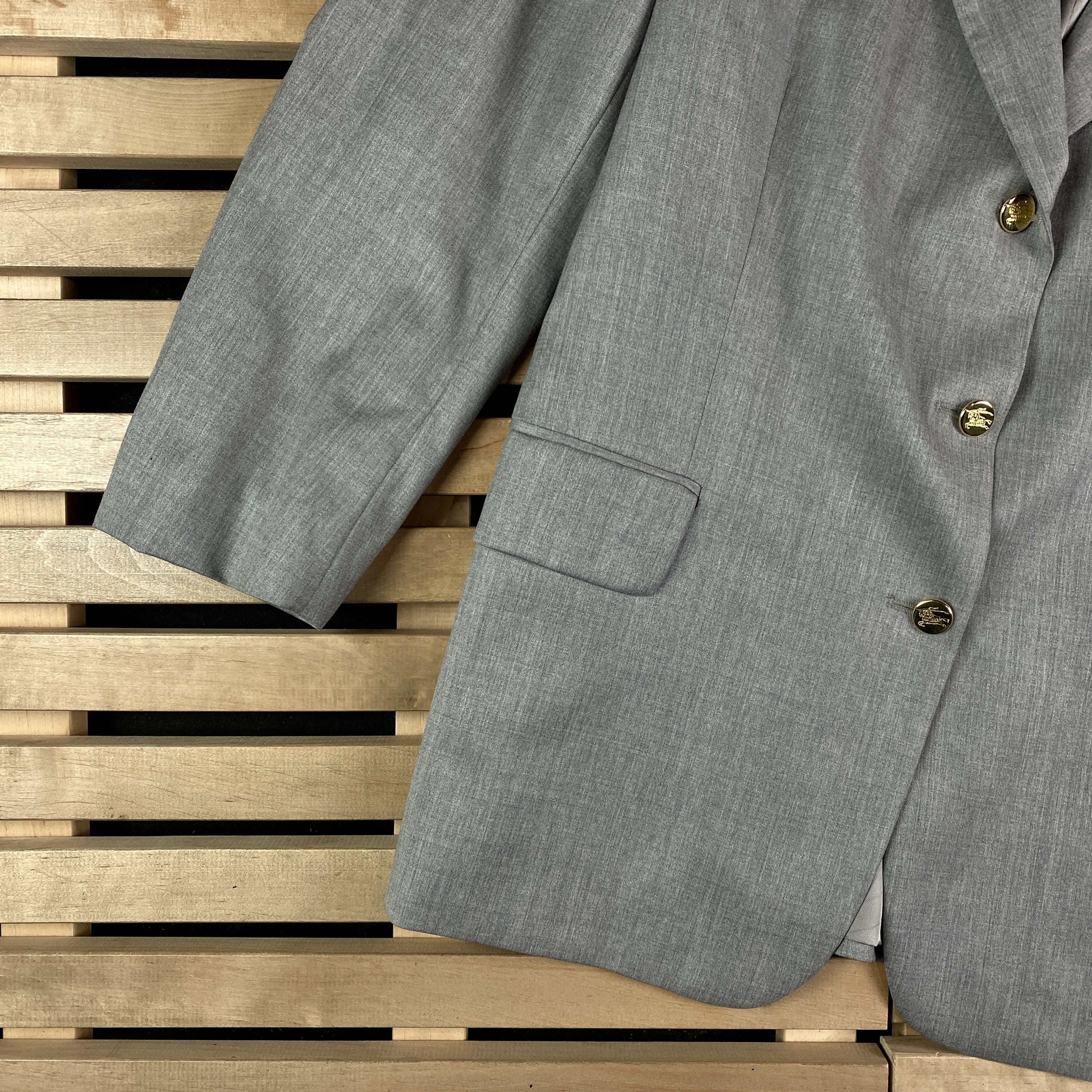 Burberry Womens Suit Blazer Skirt Burberry Vintage Size 48D Size XL / US 12-14 / IT 48-50 - 4 Thumbnail