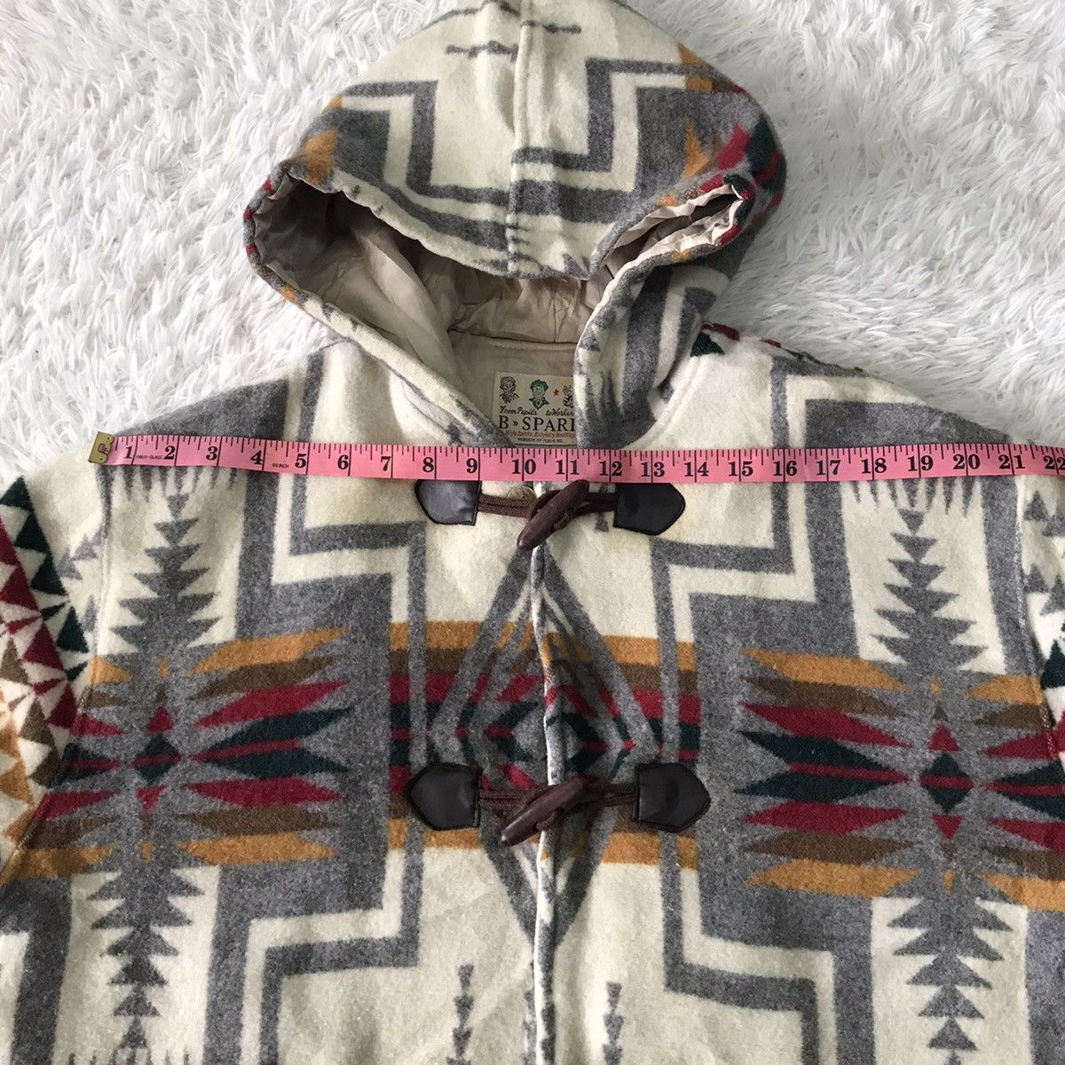 Japanese Brand × Native 💥Cozy Native Navajo Style Duffle Coat Hoodie B Spare Size US L / EU 52-54 / 3 - 20 Thumbnail