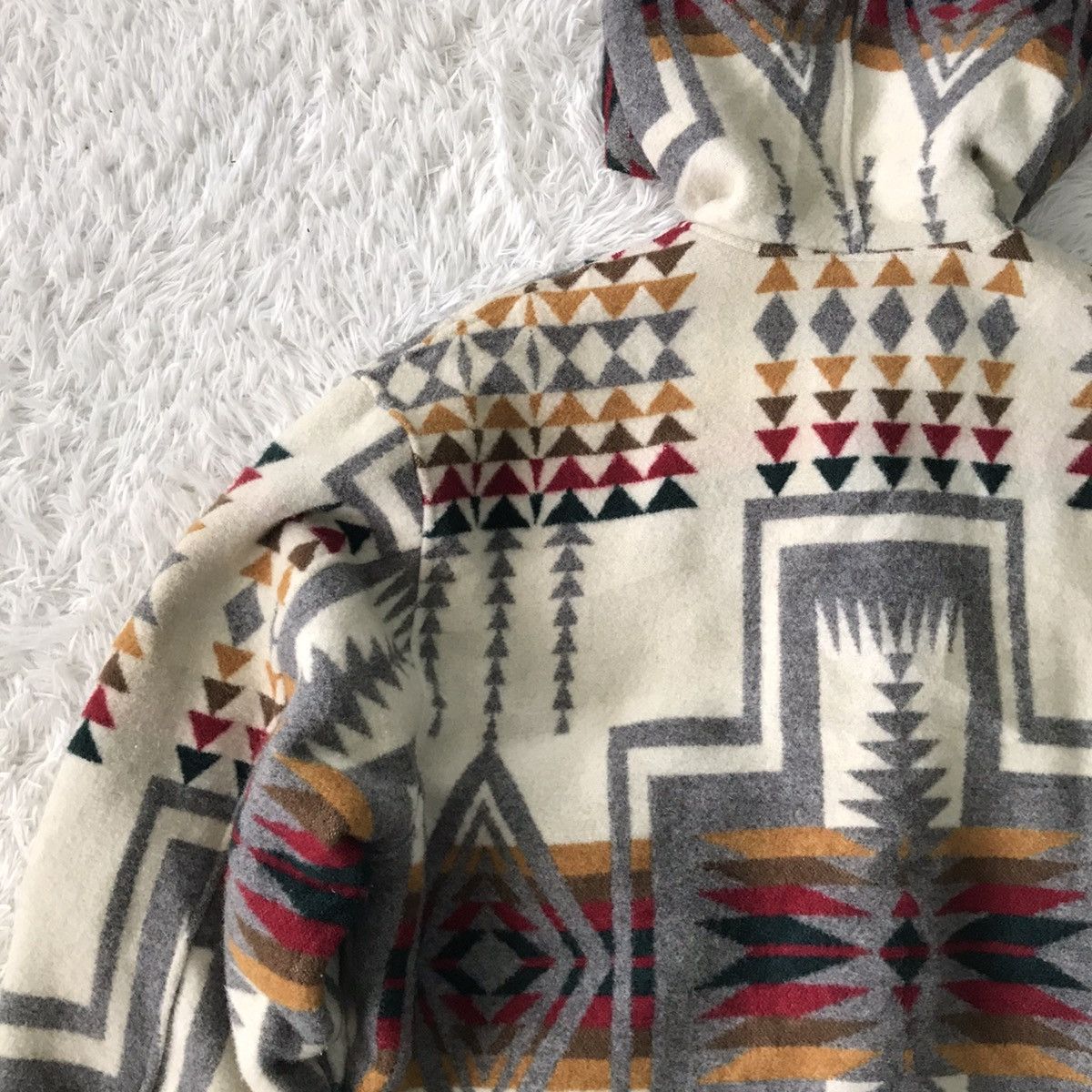 Japanese Brand × Native 💥Cozy Native Navajo Style Duffle Coat Hoodie B Spare Size US L / EU 52-54 / 3 - 15 Thumbnail