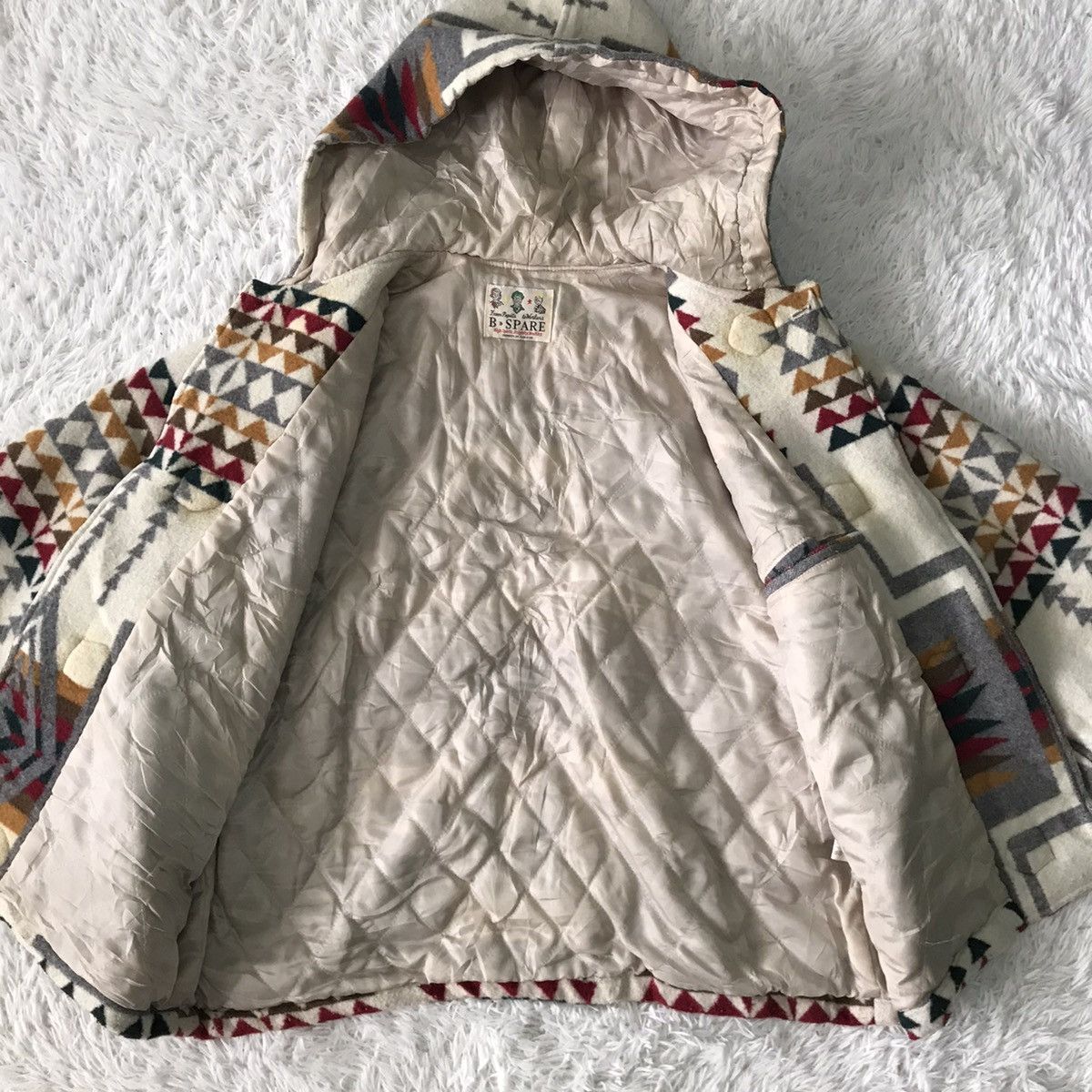 Japanese Brand × Native 💥Cozy Native Navajo Style Duffle Coat Hoodie B Spare Size US L / EU 52-54 / 3 - 18 Thumbnail