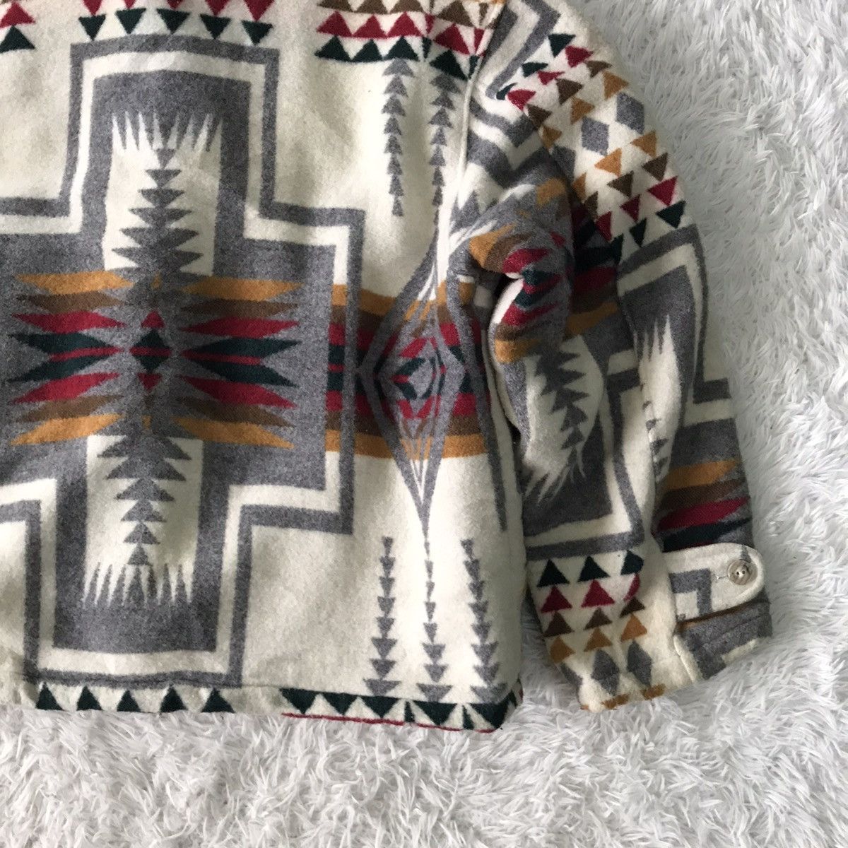 Japanese Brand × Native 💥Cozy Native Navajo Style Duffle Coat Hoodie B Spare Size US L / EU 52-54 / 3 - 13 Thumbnail