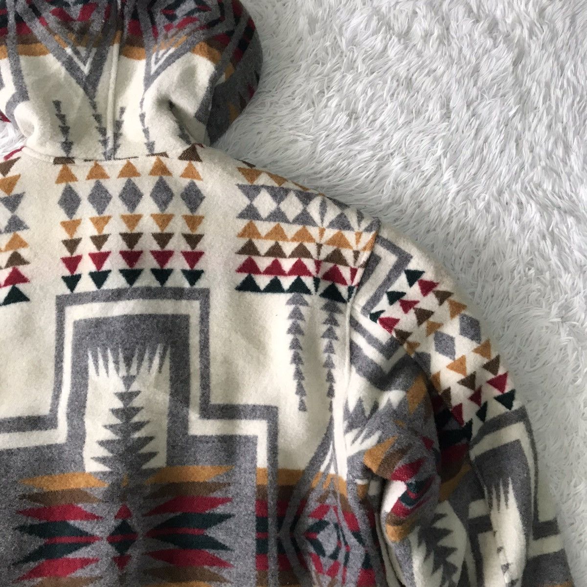 Japanese Brand × Native 💥Cozy Native Navajo Style Duffle Coat Hoodie B Spare Size US L / EU 52-54 / 3 - 14 Thumbnail