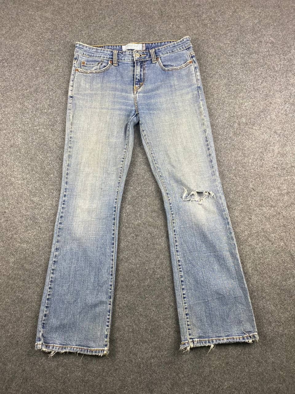 image of Distressed Denim x Levis Vintage Levis 515 Bootcut Flare Denim Distressed, Women's (Size 32)