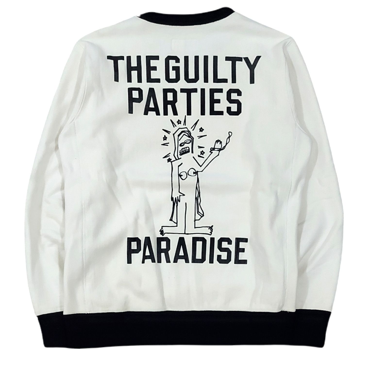 image of Guilty Parties Backhit Sweatshirt in White, Men's (Size Medium)