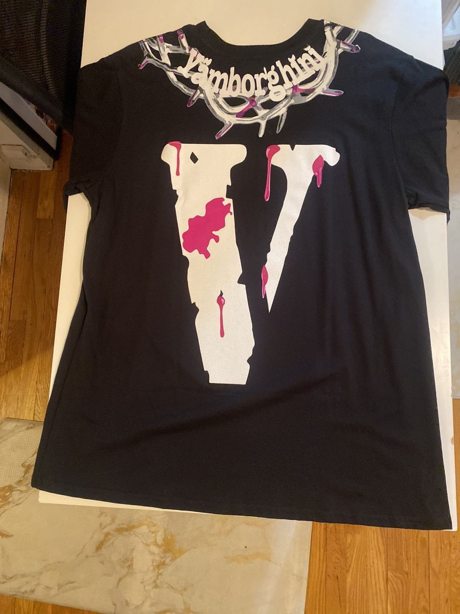 Vlone Yamborghini Jesus piece T-shirt Size US L / EU 52-54 / 3 - 2 Thumbnail