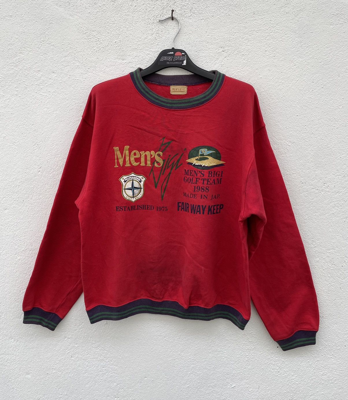 BIGI × Japanese Brand × Vintage Vintage Men’s Bigi Big Logo Sweatshirt Size US M / EU 48-50 / 2 - 1 Thumbnail