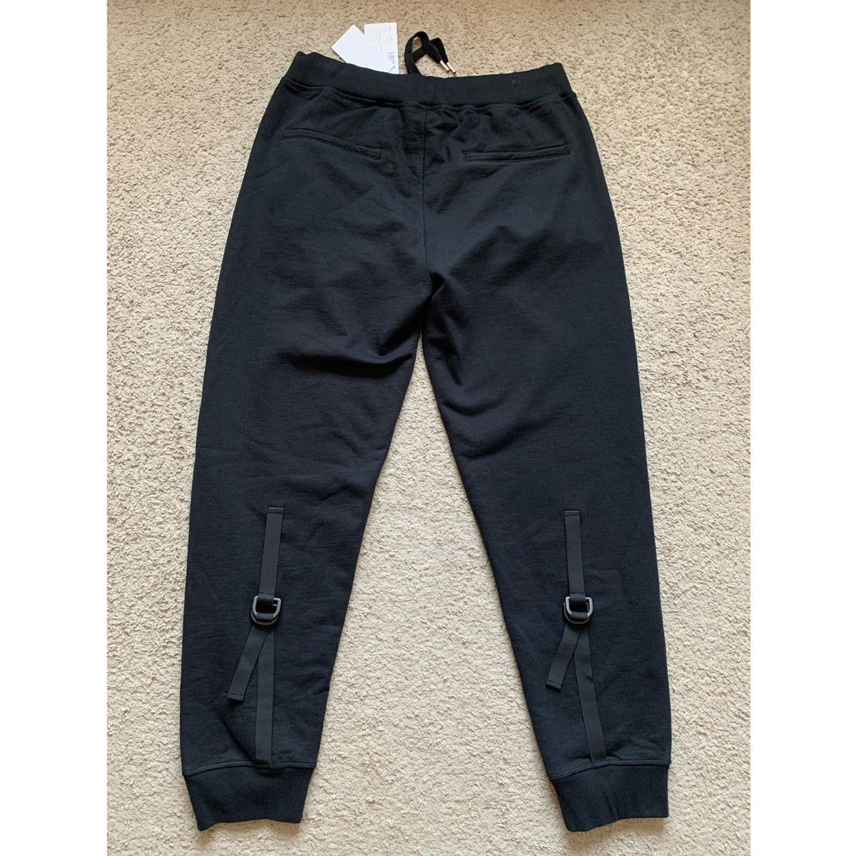 image of Helmut Lang Luxury Strap Sweatpants in Black, Men's (Size 34)