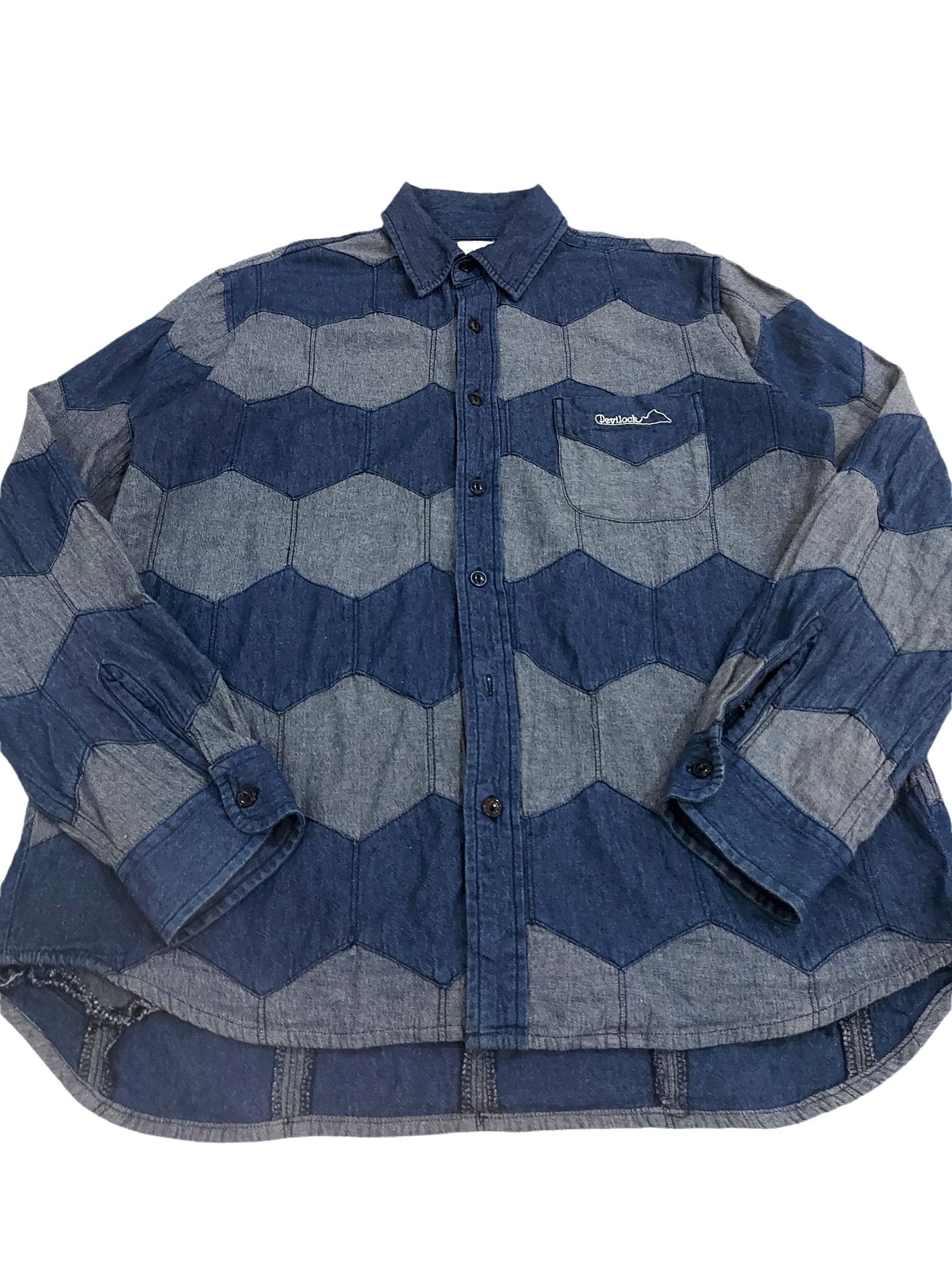 Devilock Rare!Devilock Japanese Brand Avantgarde Cut & Sewn Honeycomb Size US L / EU 52-54 / 3 - 3 Thumbnail