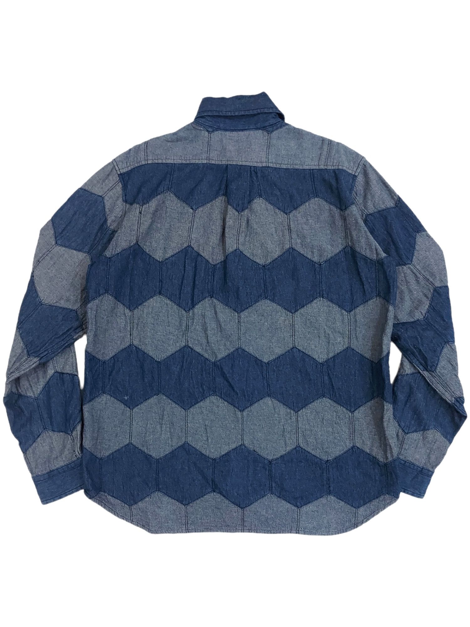 Devilock Rare!Devilock Japanese Brand Avantgarde Cut & Sewn Honeycomb Size US L / EU 52-54 / 3 - 2 Thumbnail
