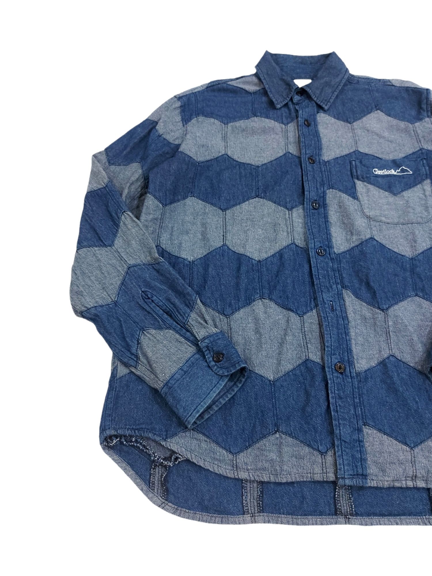 Devilock Rare!Devilock Japanese Brand Avantgarde Cut & Sewn Honeycomb Size US L / EU 52-54 / 3 - 6 Thumbnail