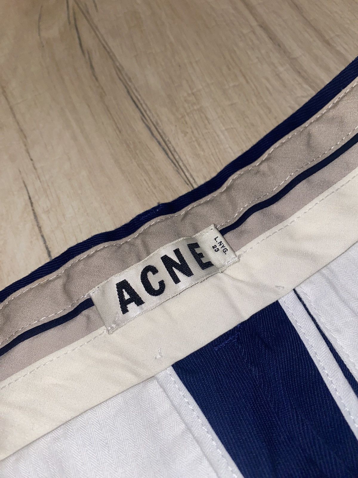 Acne Studios SS13 Acne Studios Gere Stripe Lampasas Denim Pants Size US 30 / EU 46 - 7 Thumbnail