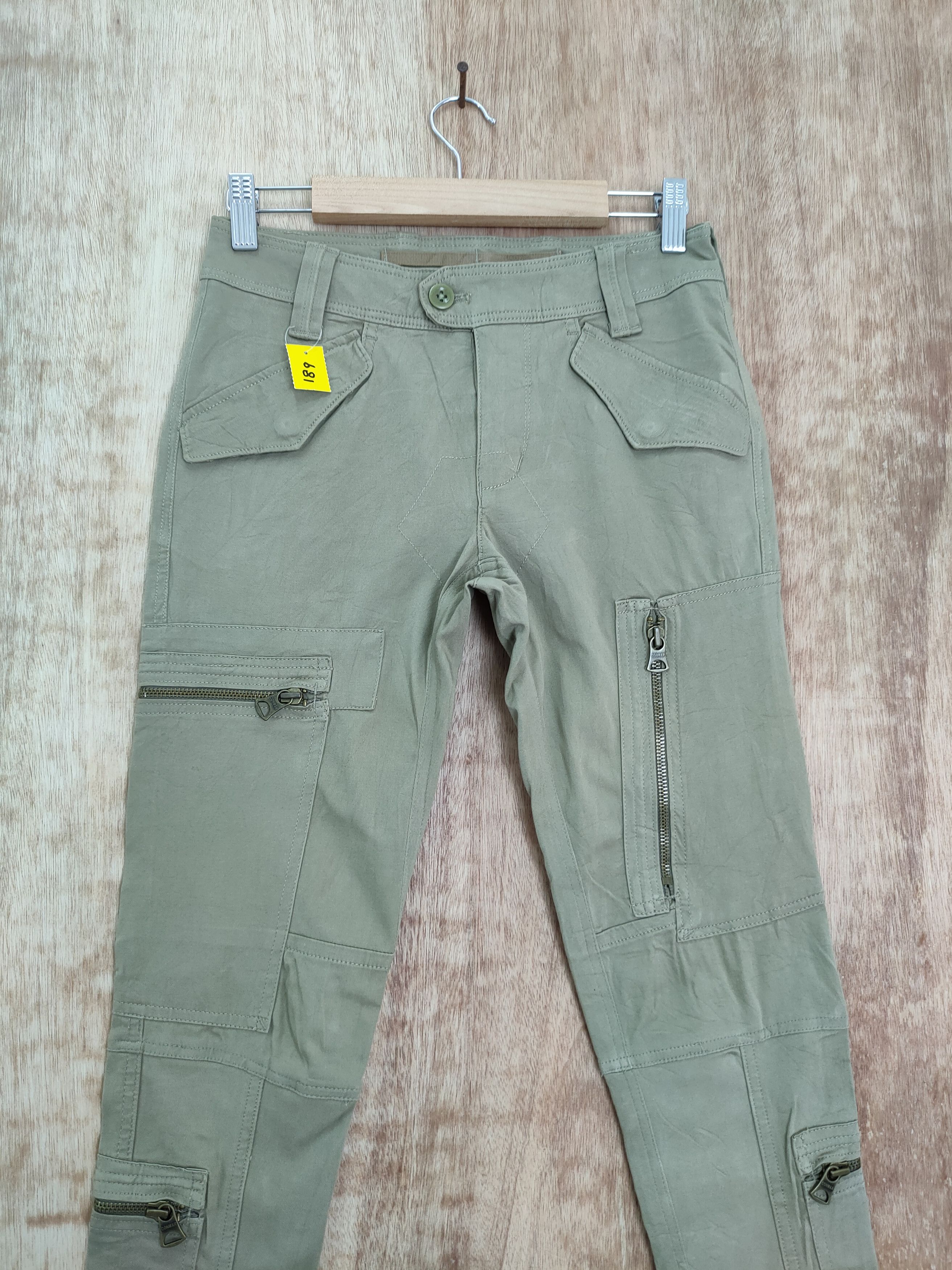 Polo Ralph Lauren DL Ralph Lauren zipper multipocket tactical cargo pants #189 Size 26" / US 2 / IT 38 - 4 Thumbnail
