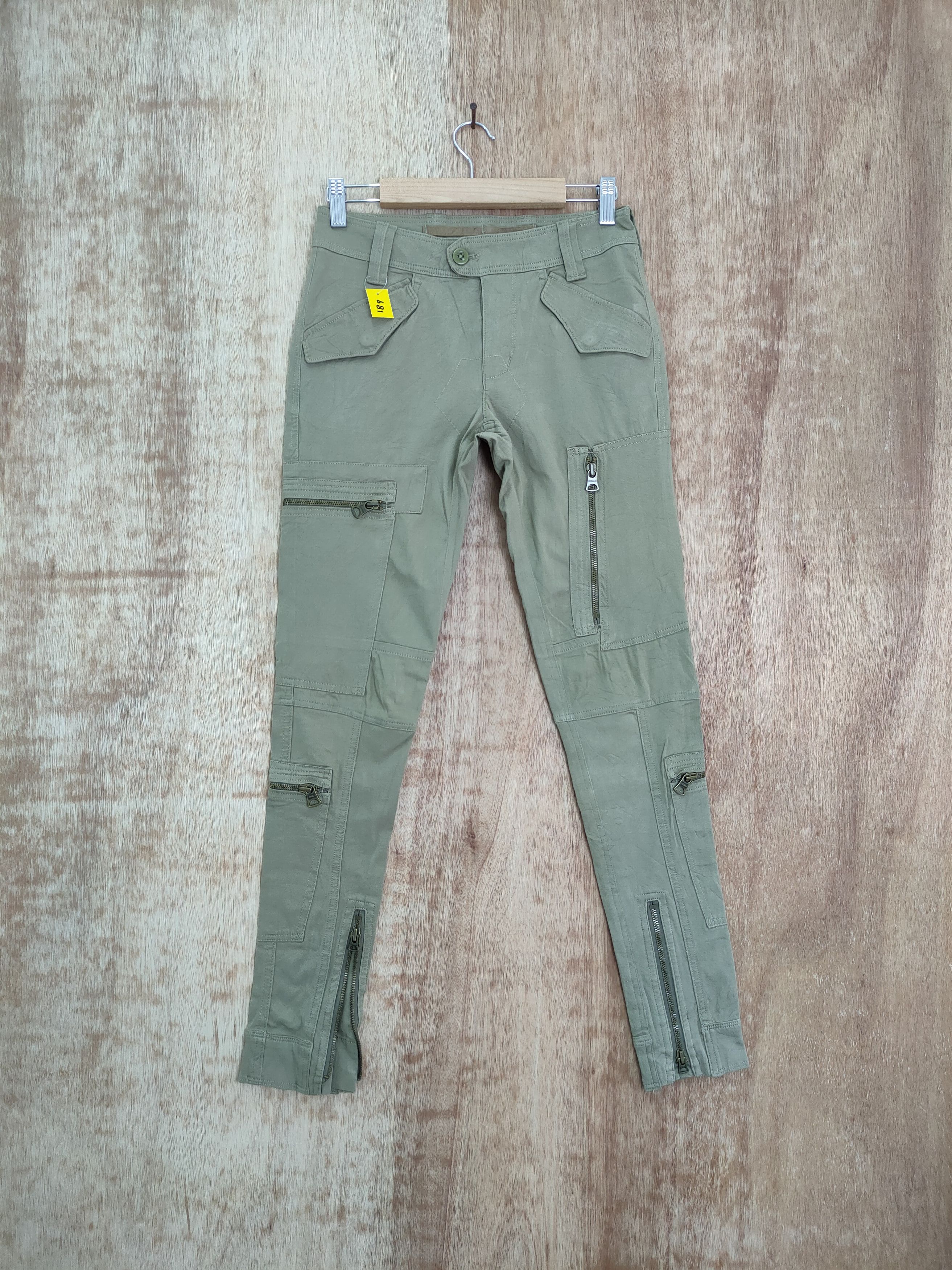 Polo Ralph Lauren DL Ralph Lauren zipper multipocket tactical cargo pants #189 Size 26" / US 2 / IT 38 - 1 Thumbnail