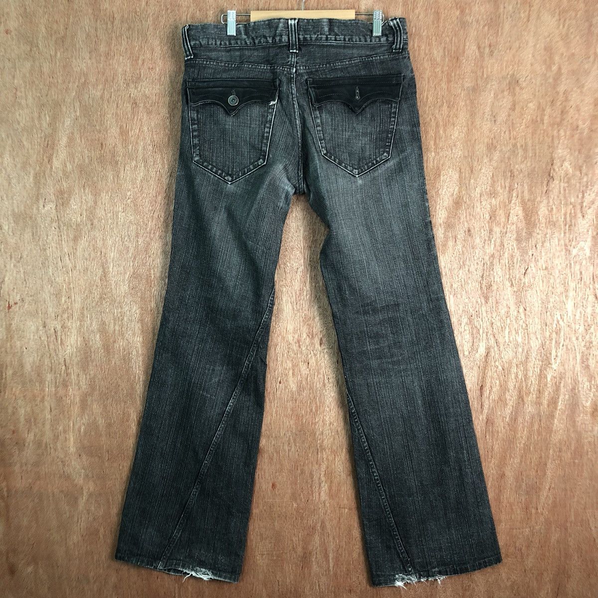 Japanese Brand × StraightFaded Takaiq Black Denim Jeans Pants #c251 Size US 34 / EU 50 - 5 Thumbnail