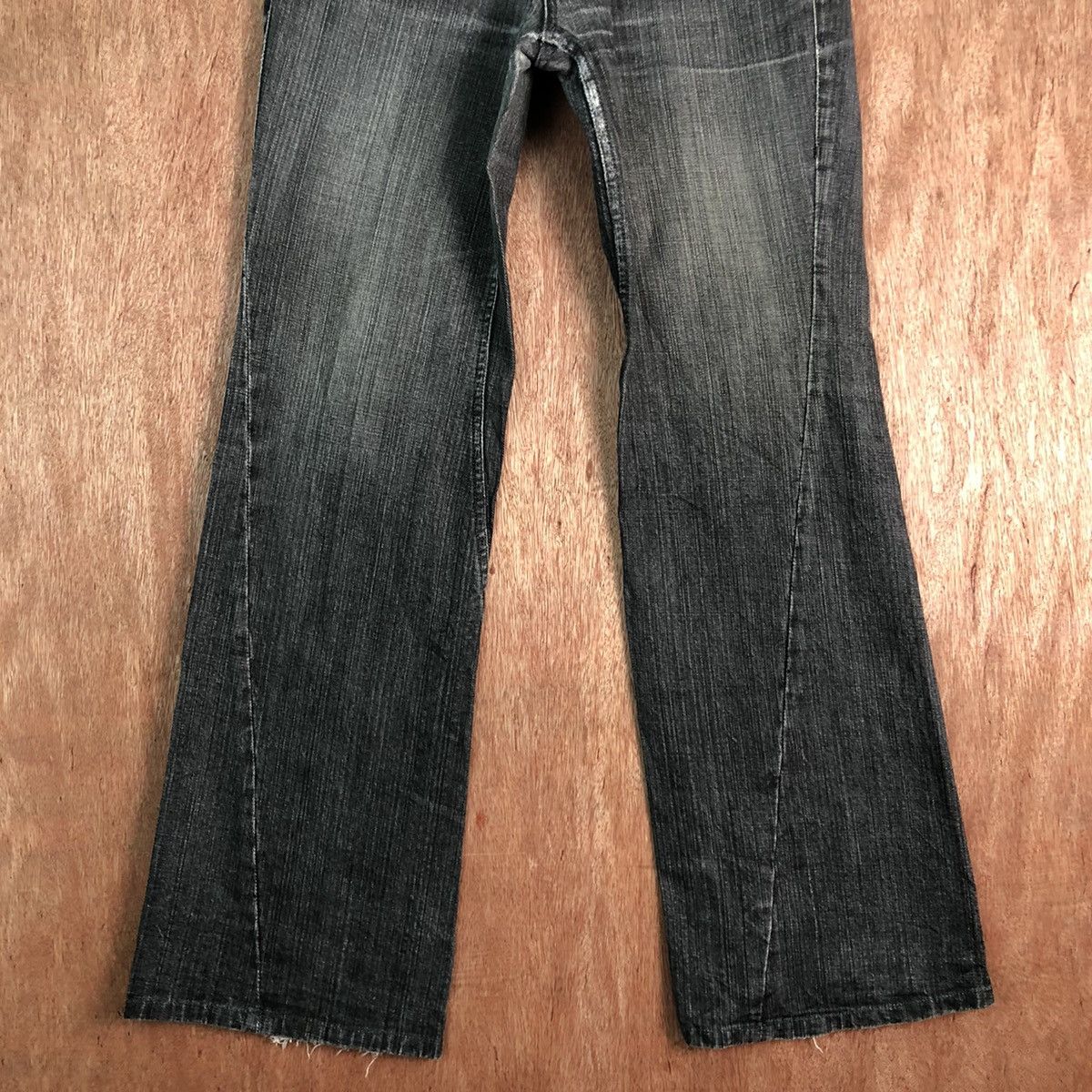 Japanese Brand × StraightFaded Takaiq Black Denim Jeans Pants #c251 Size US 34 / EU 50 - 3 Thumbnail