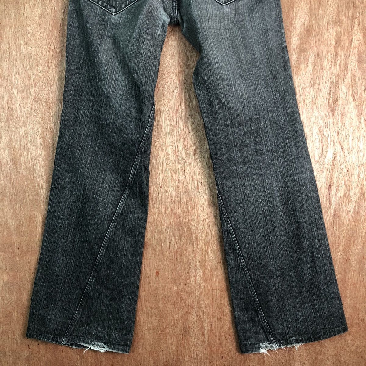 Japanese Brand × StraightFaded Takaiq Black Denim Jeans Pants #c251 Size US 34 / EU 50 - 7 Thumbnail