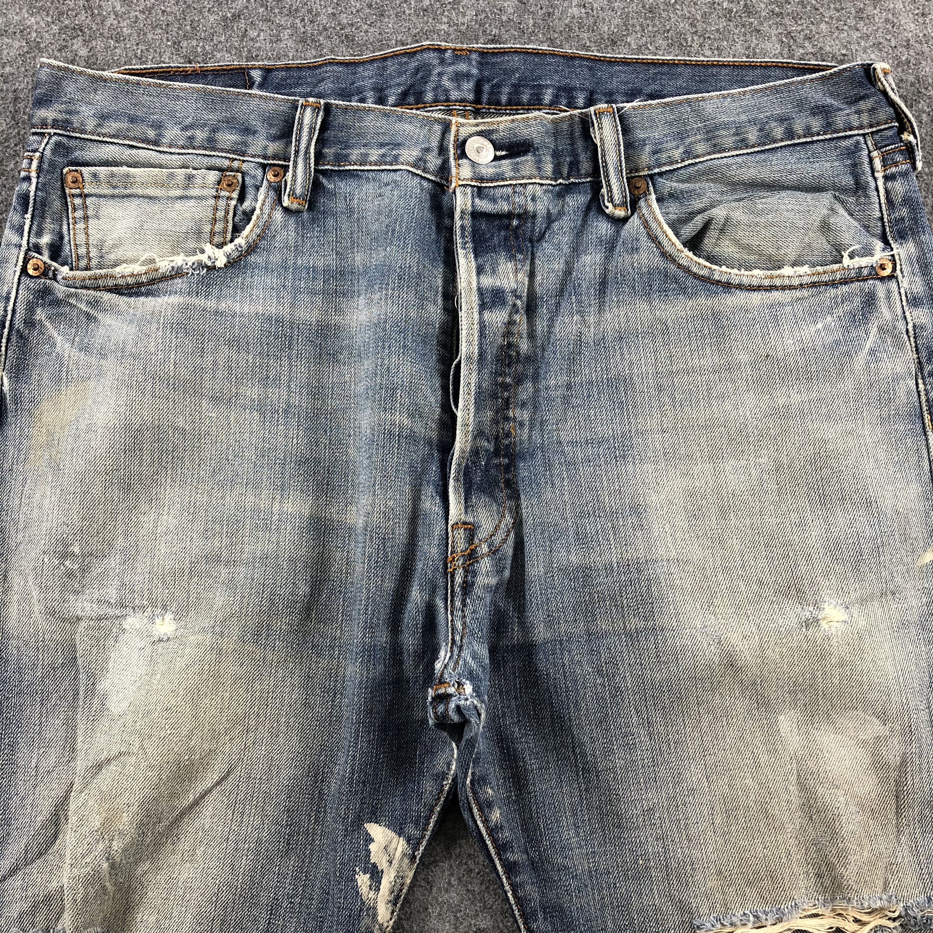 Levi's × Vintage Vintage Blue Wash Levis 501 Jeans-JM1789 Size US 38 / EU 54 - 3 Thumbnail