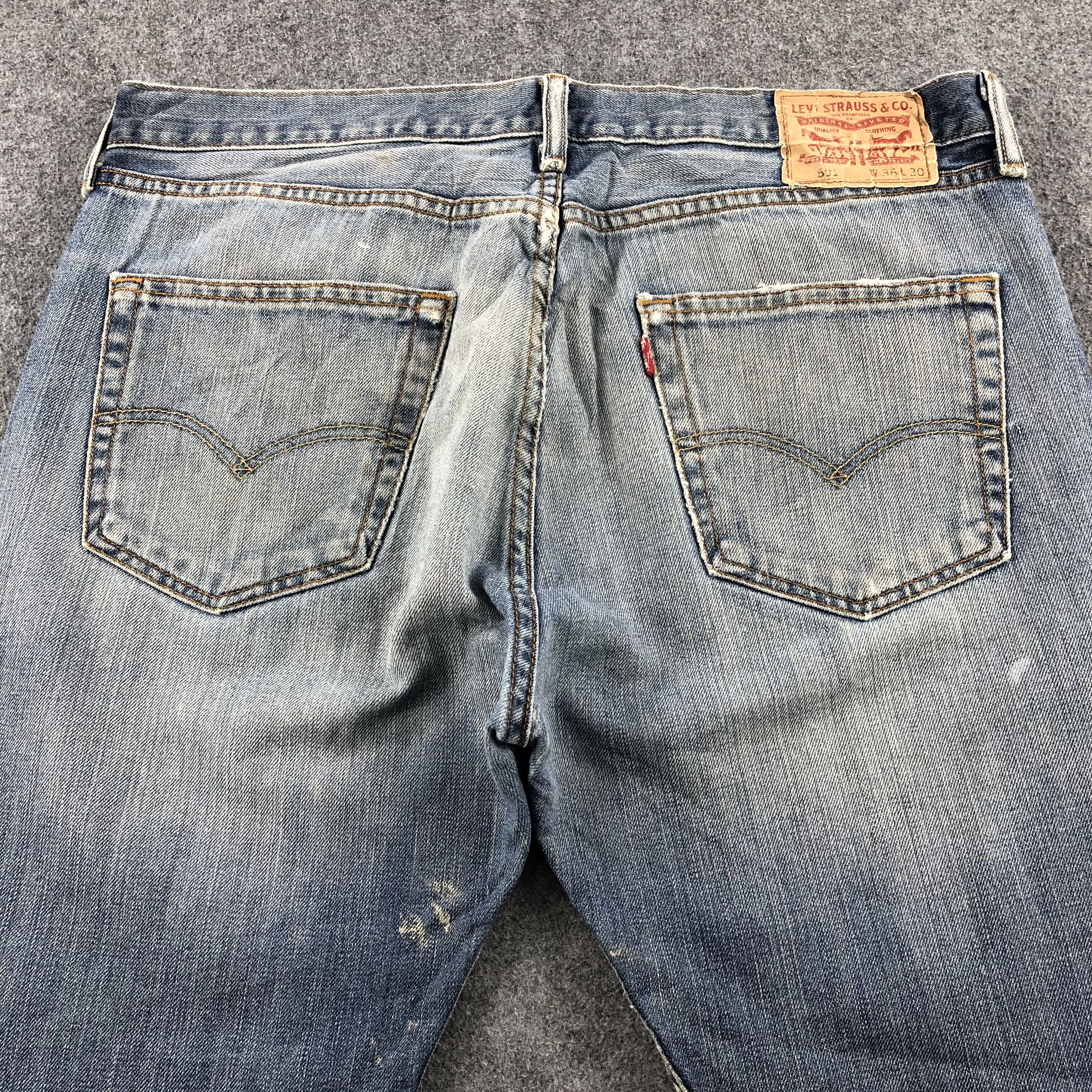 Levi's × Vintage Vintage Blue Wash Levis 501 Jeans-JM1789 Size US 38 / EU 54 - 4 Thumbnail