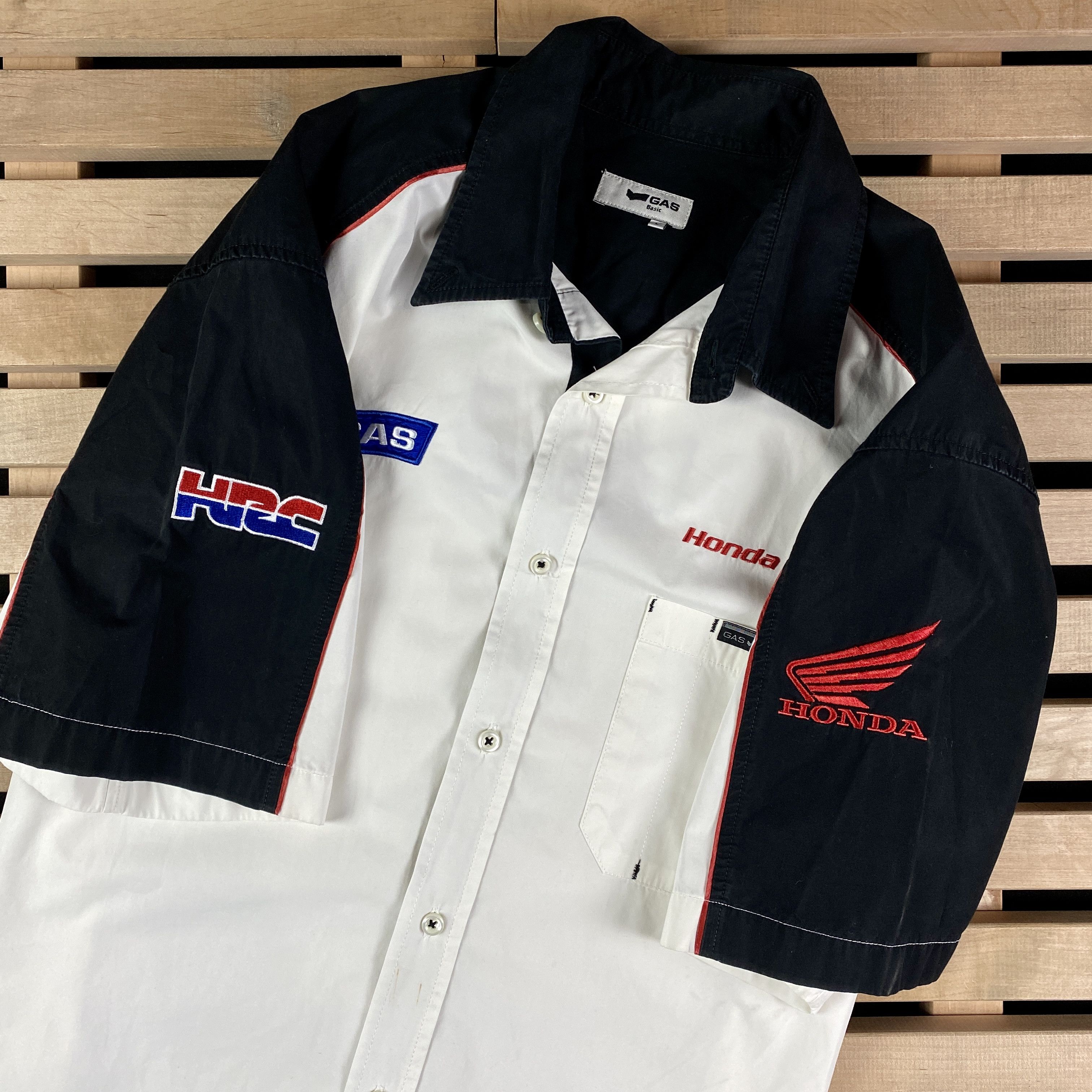 Honda Mens Racing Shirt Short Sleeve Honda Big Logo Back Size L Size US L / EU 52-54 / 3 - 4 Thumbnail