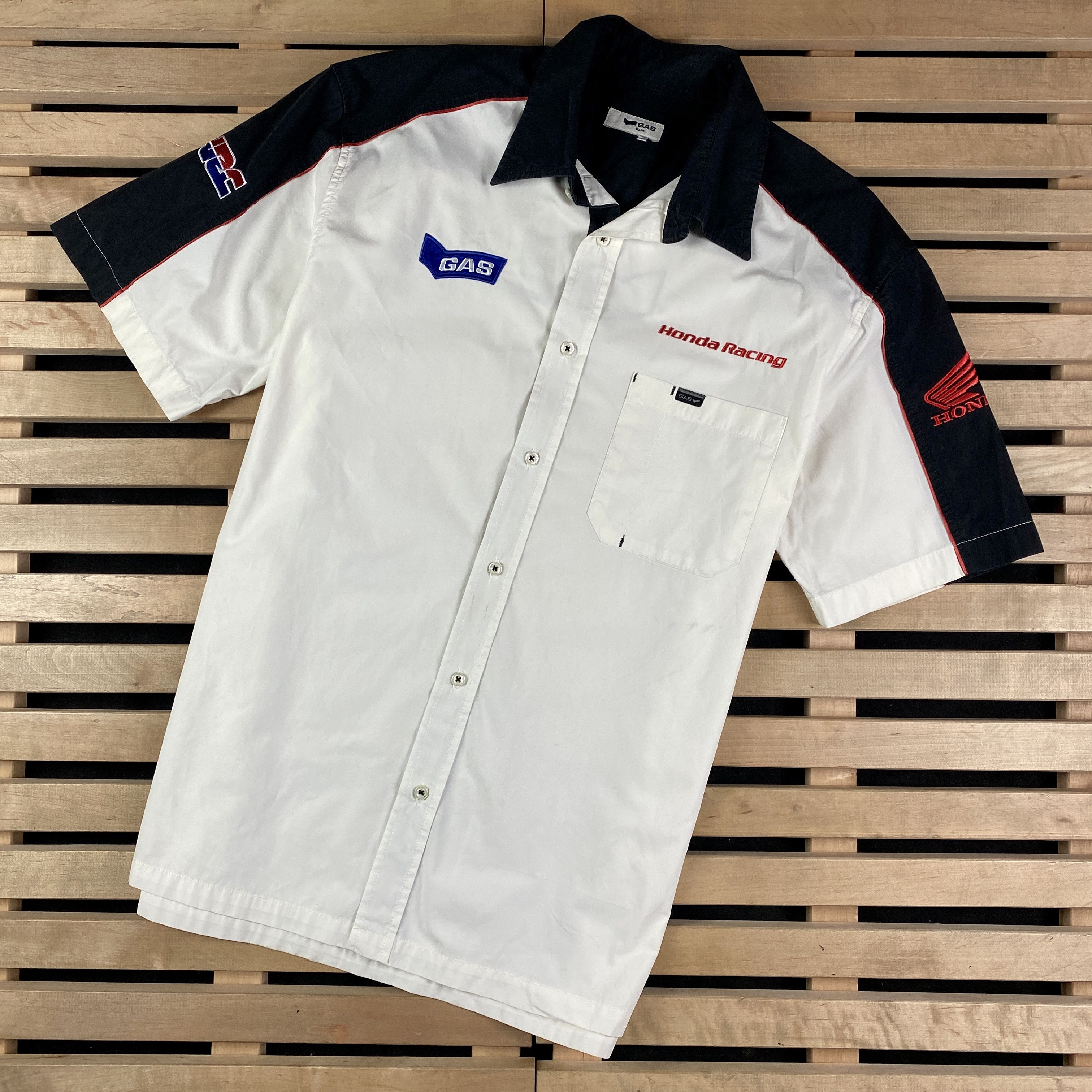 Honda Mens Racing Shirt Short Sleeve Honda Big Logo Back Size L Size US L / EU 52-54 / 3 - 1 Thumbnail