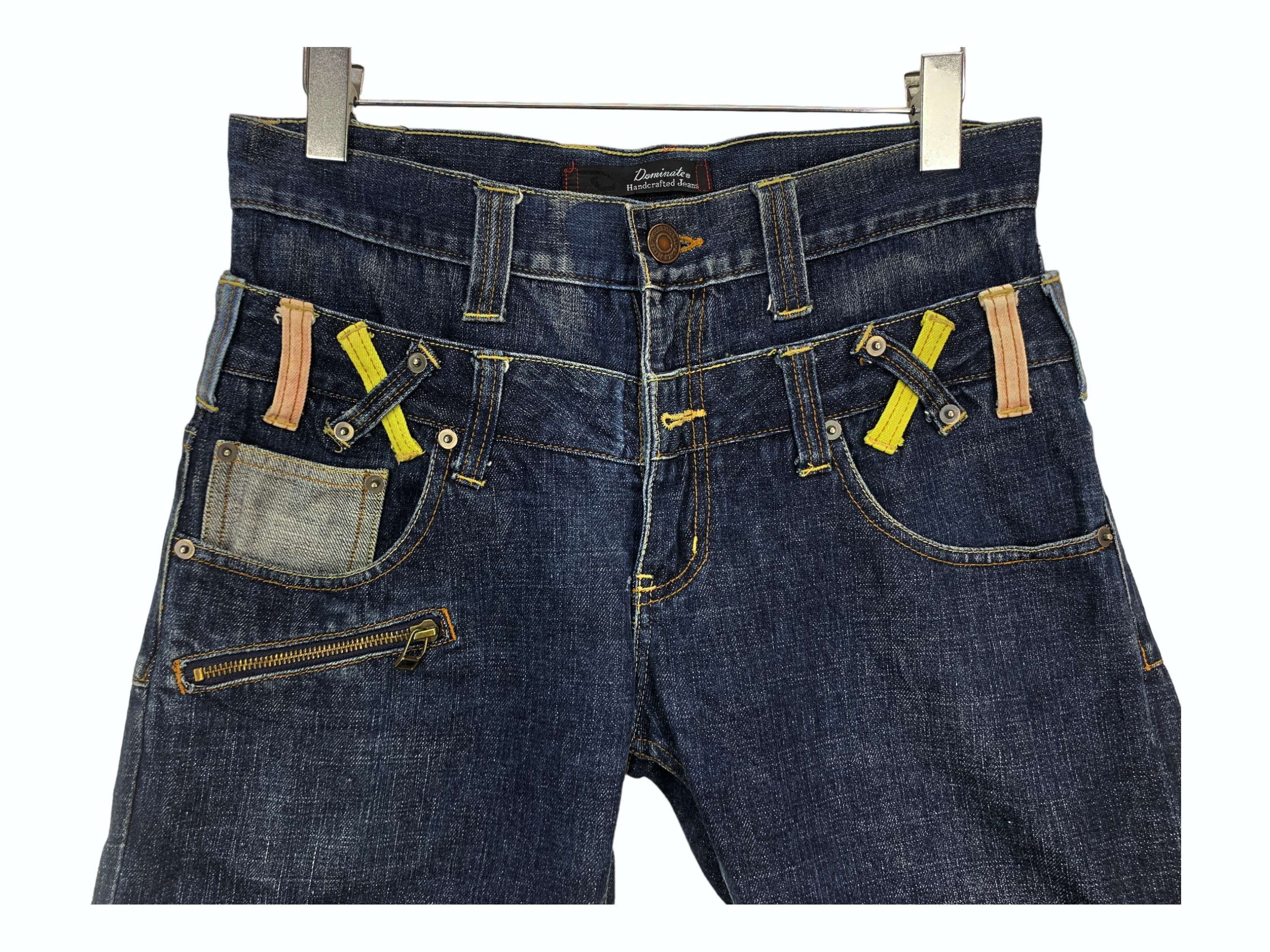 Japanese Brand Dominate Handcrafted Jeans Double Waist Distressed Jeans Size US 30 / EU 46 - 3 Thumbnail