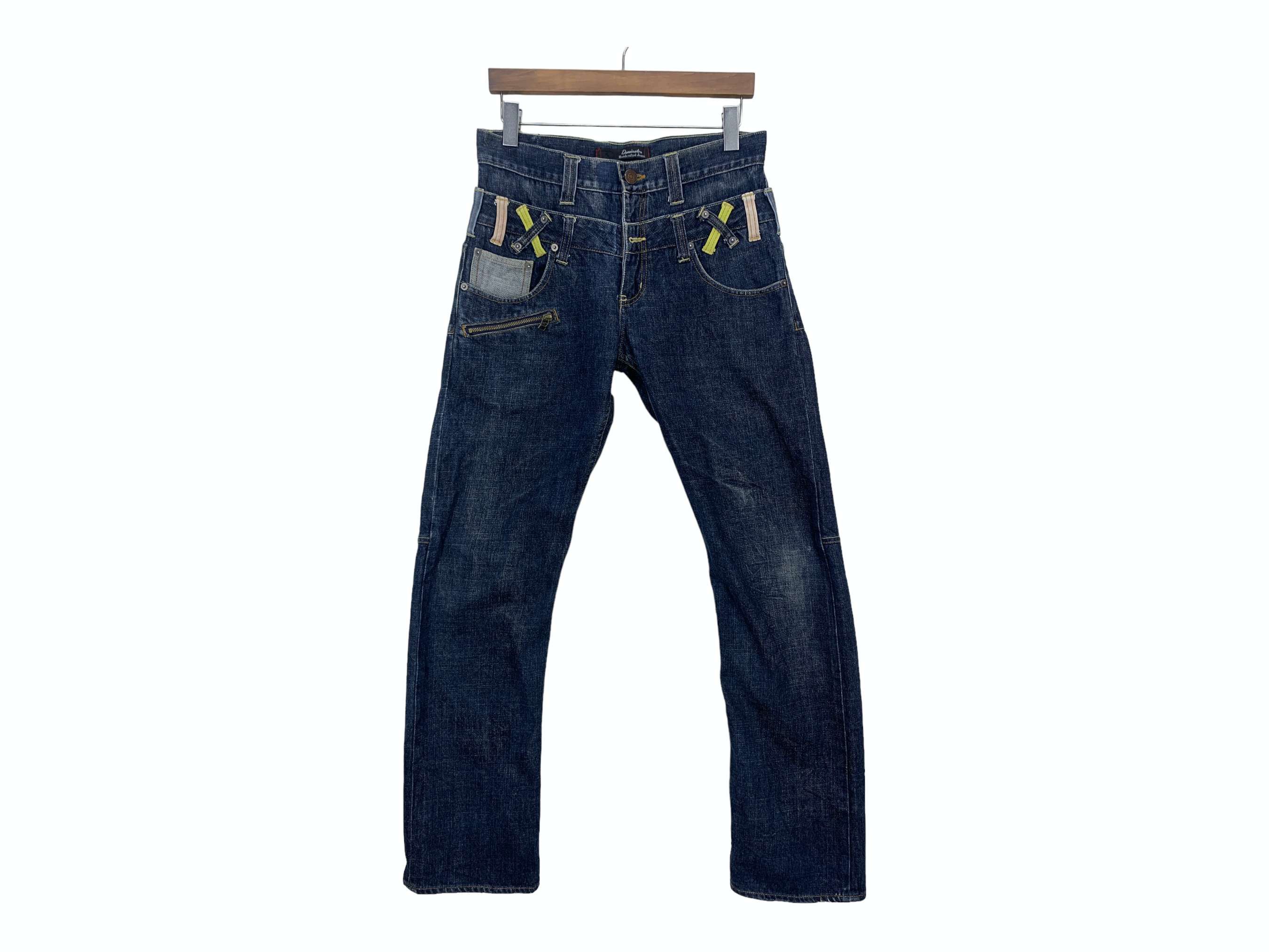 Japanese Brand Dominate Handcrafted Jeans Double Waist Distressed Jeans Size US 30 / EU 46 - 1 Thumbnail