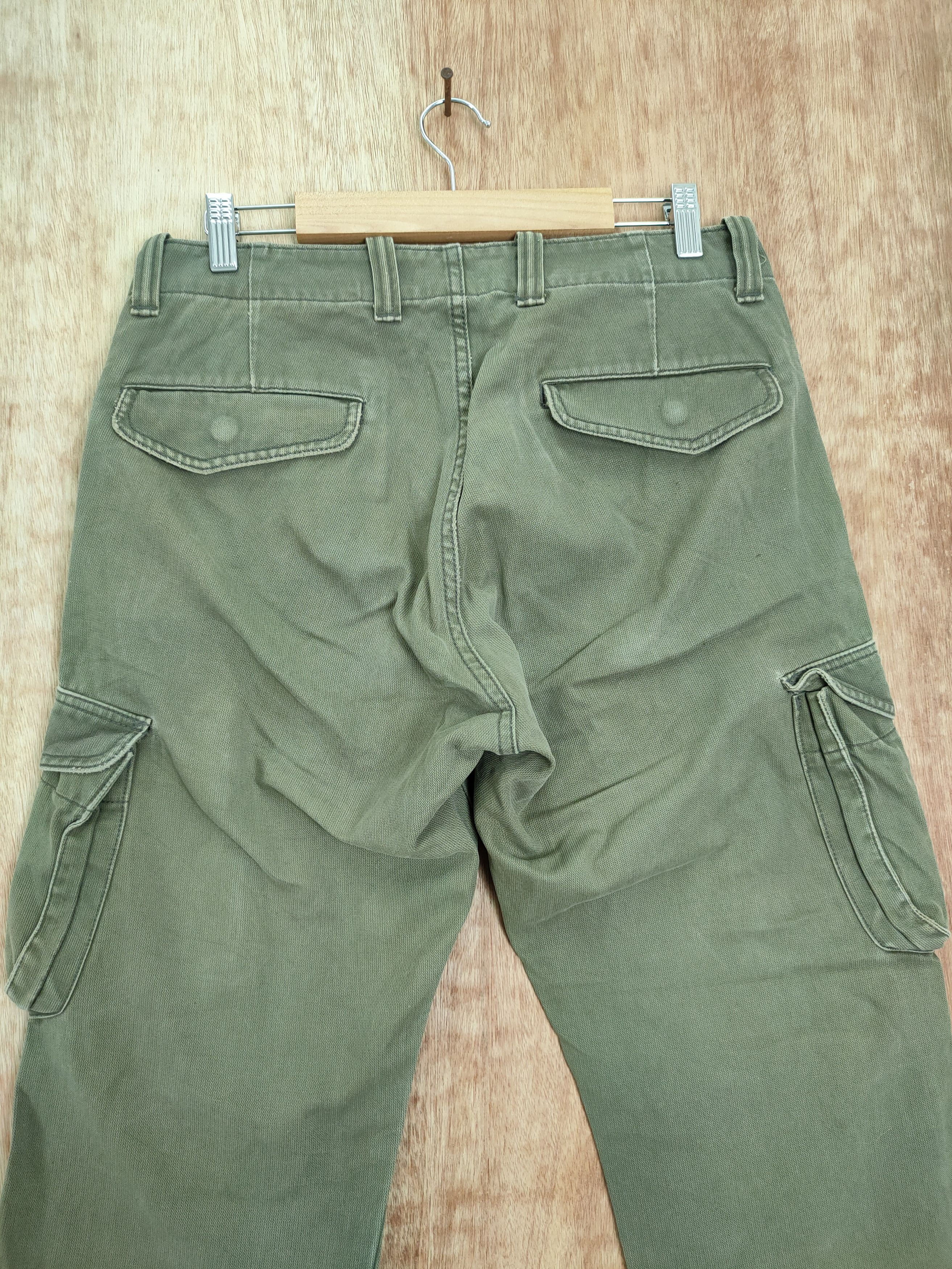 Japanese Brand Surplus BlueWay japan heavy green cargo pants #762DLL Size US 31 - 7 Thumbnail