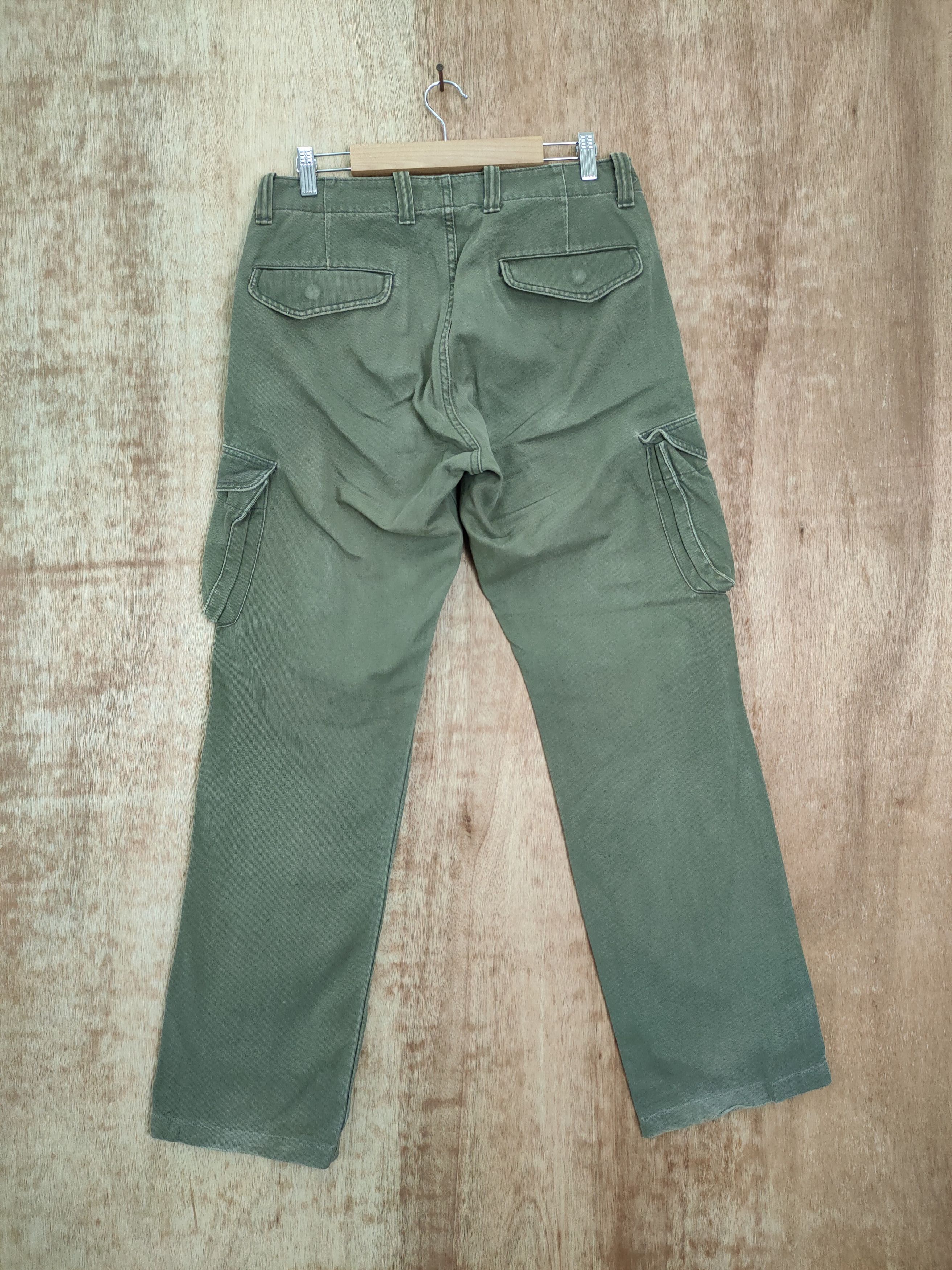 Japanese Brand Surplus BlueWay japan heavy green cargo pants #762DLL Size US 31 - 5 Thumbnail
