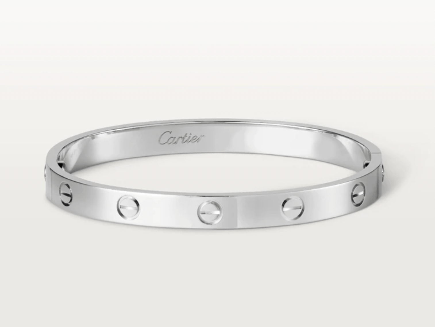 image of Cartier Love Bracelet - White Gold (20Cm), Men's