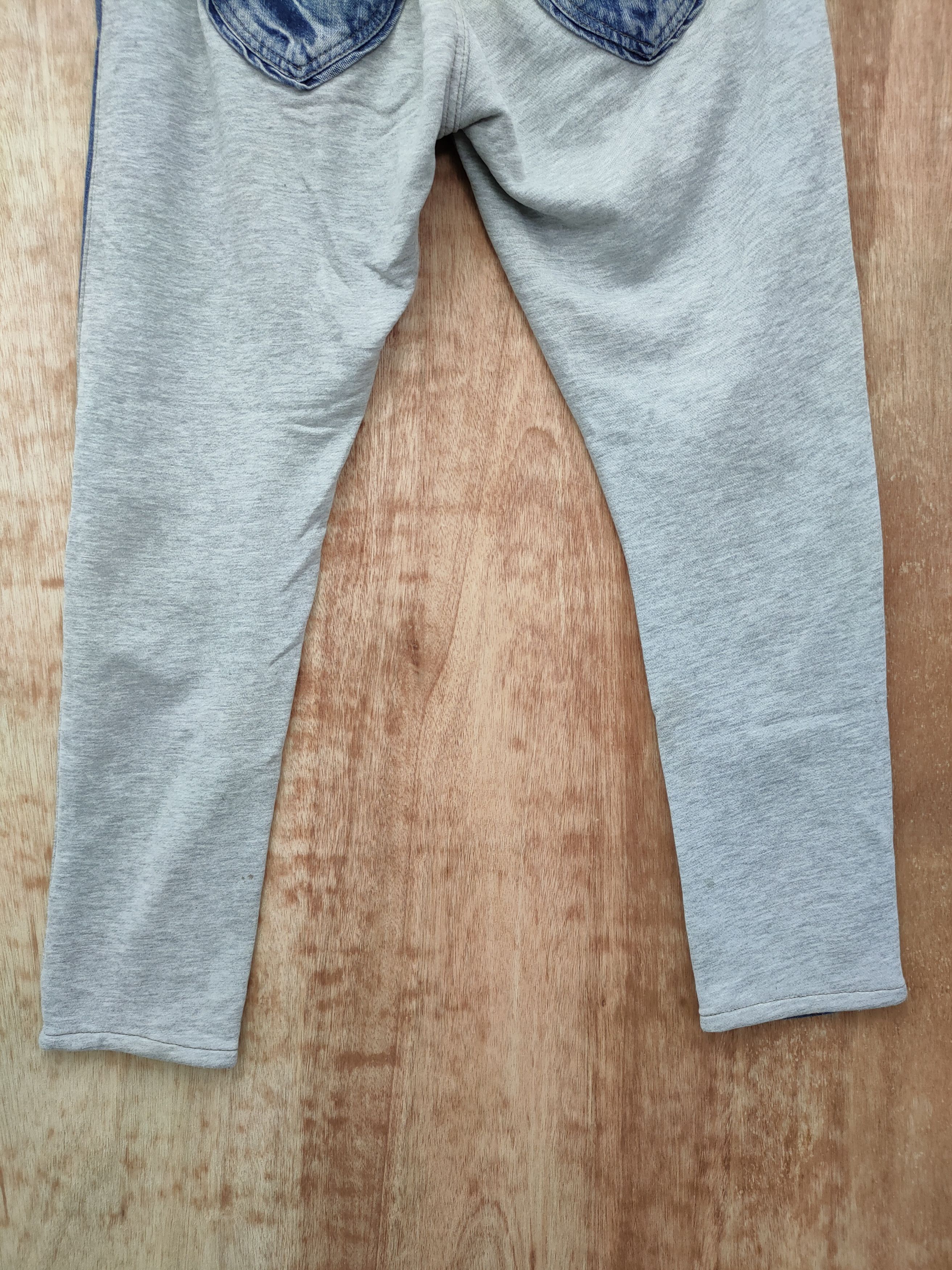 Japanese Brand DL Japan Custom patchwork denim jogger pants #46-004 Size 28" / US 6 / IT 42 - 7 Thumbnail