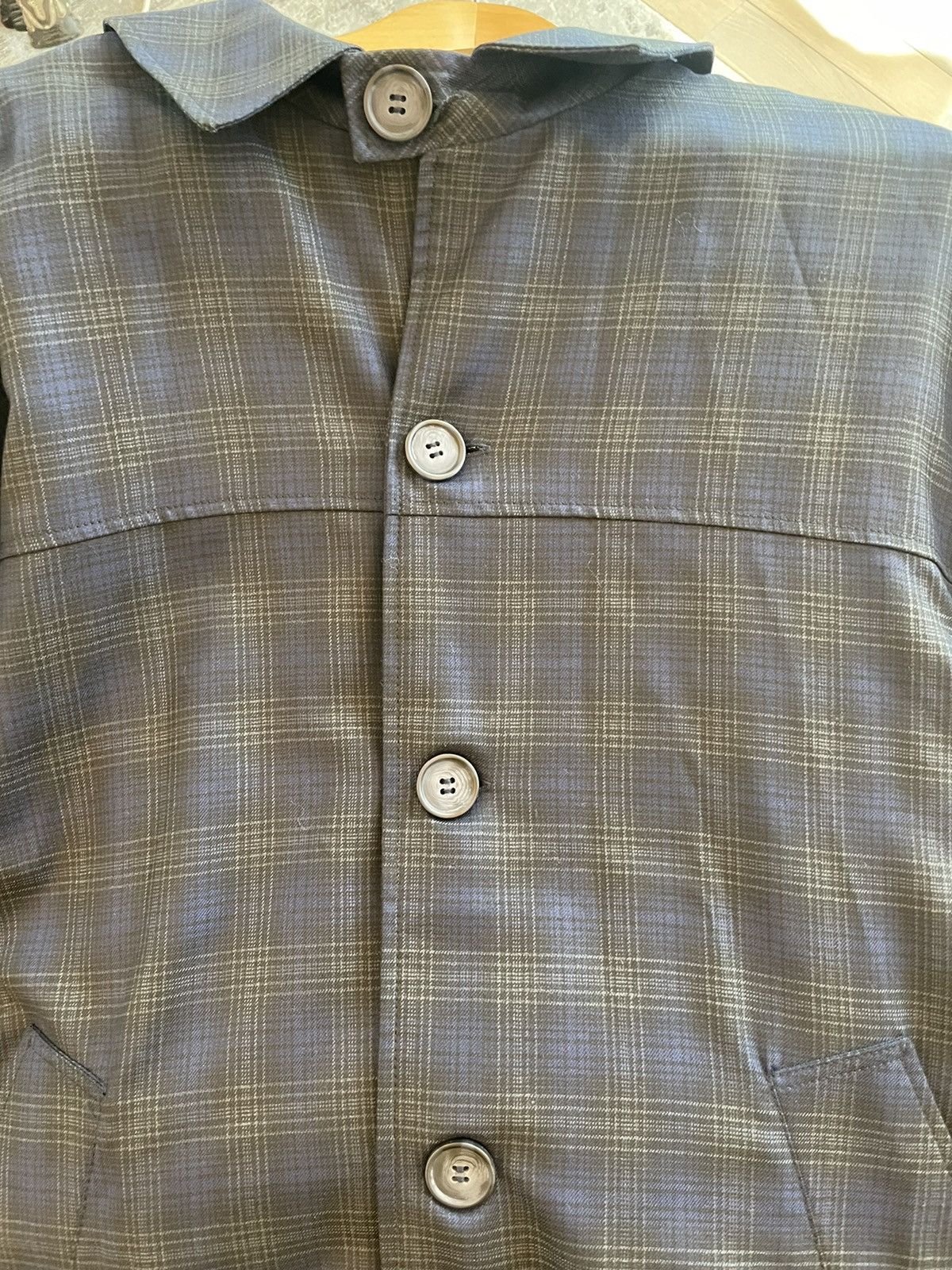 Grunge plaid coat