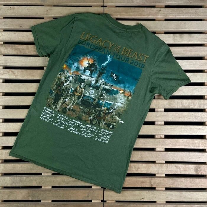 Band Tees × Iron Maiden × Vintage Vintage T Shirt Iron Maiden Rare Print Size Size M Size US M / EU 48-50 / 2 - 7 Thumbnail