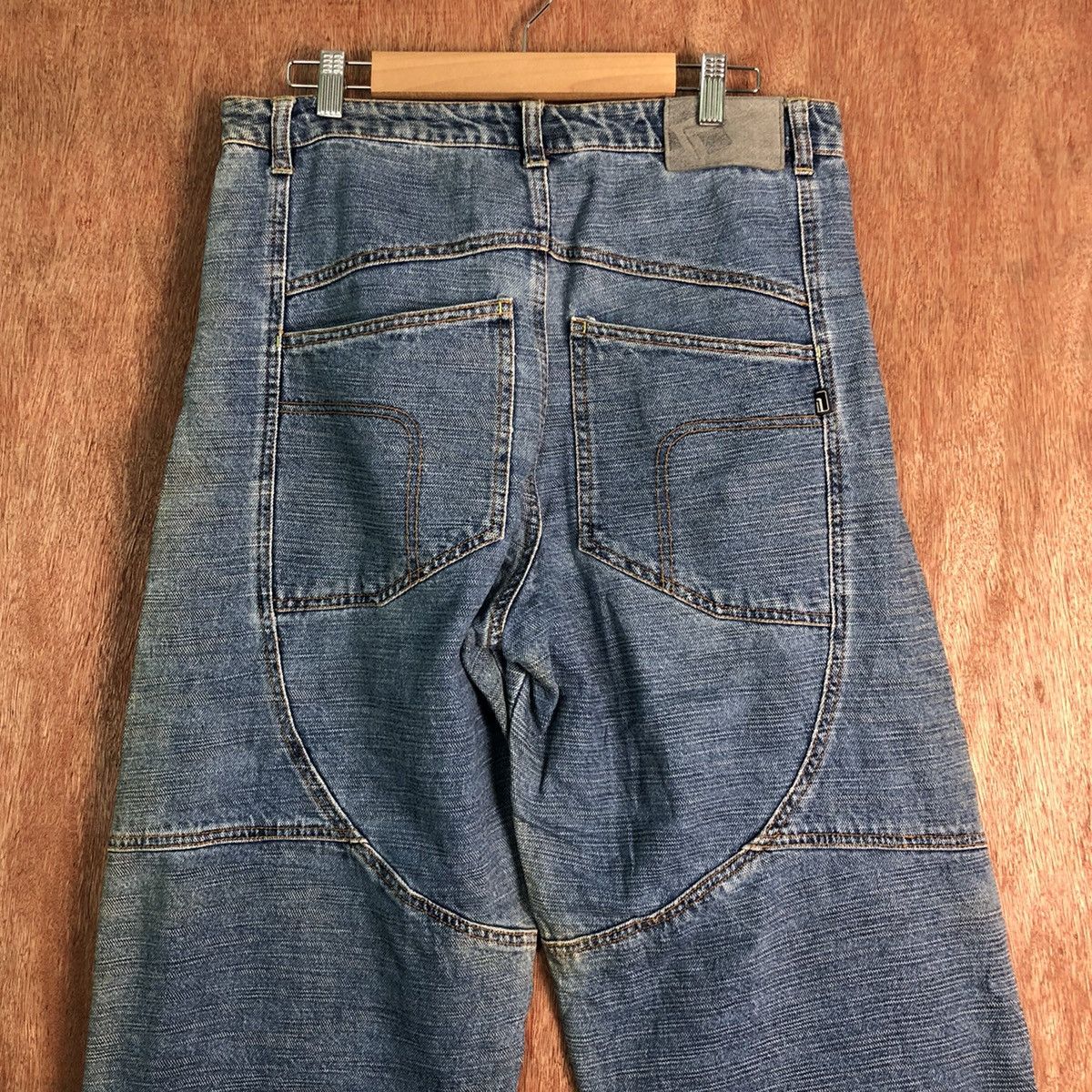 Ringspun DLL Ringspun Blue double knee Denim Jeans Pants #c136 Size US 31 - 9 Thumbnail