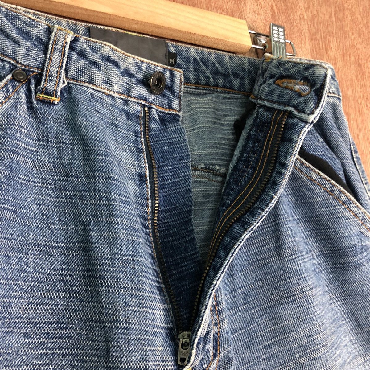 Ringspun DLL Ringspun Blue double knee Denim Jeans Pants #c136 Size US 31 - 6 Thumbnail