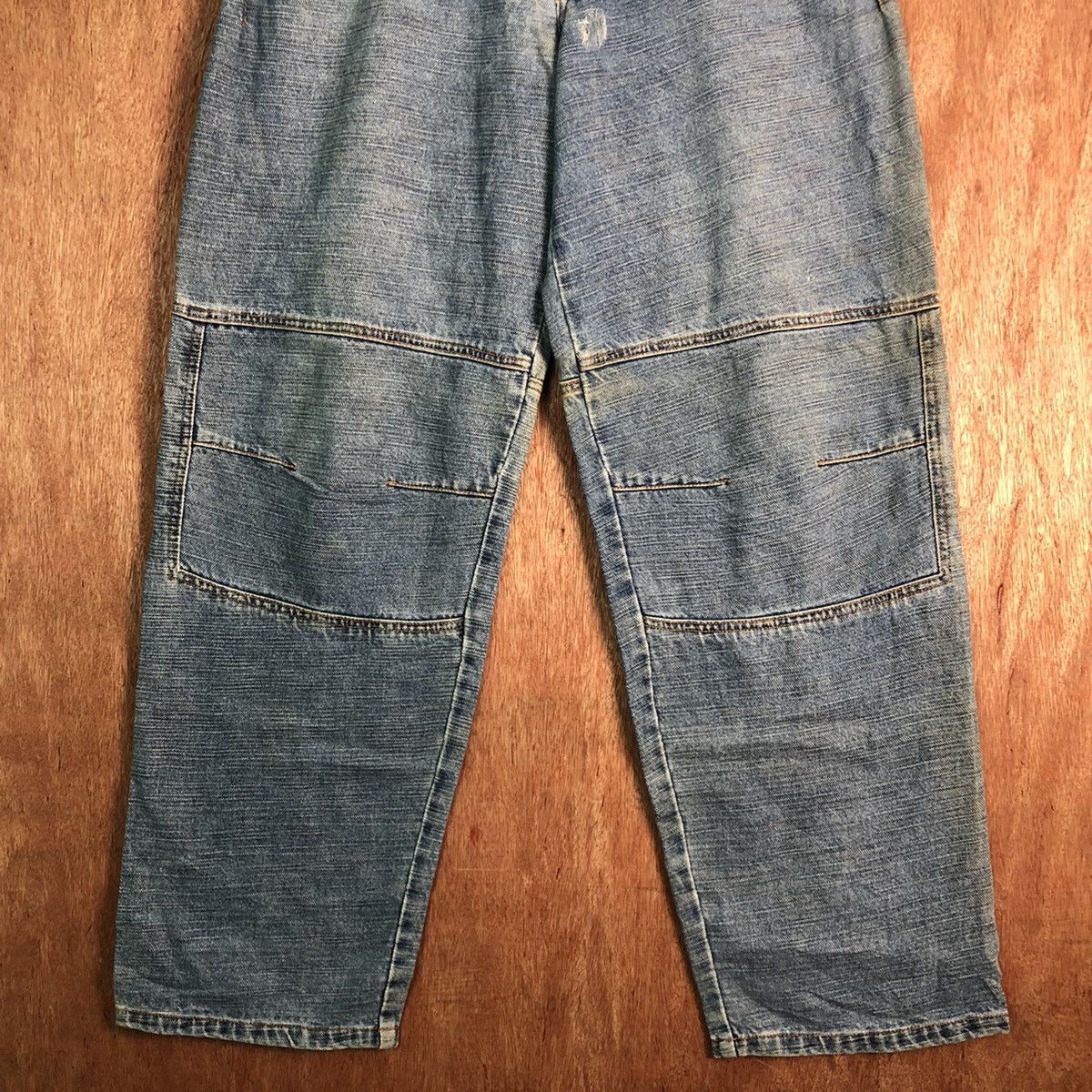 Ringspun DLL Ringspun Blue double knee Denim Jeans Pants #c136 Size US 31 - 3 Thumbnail