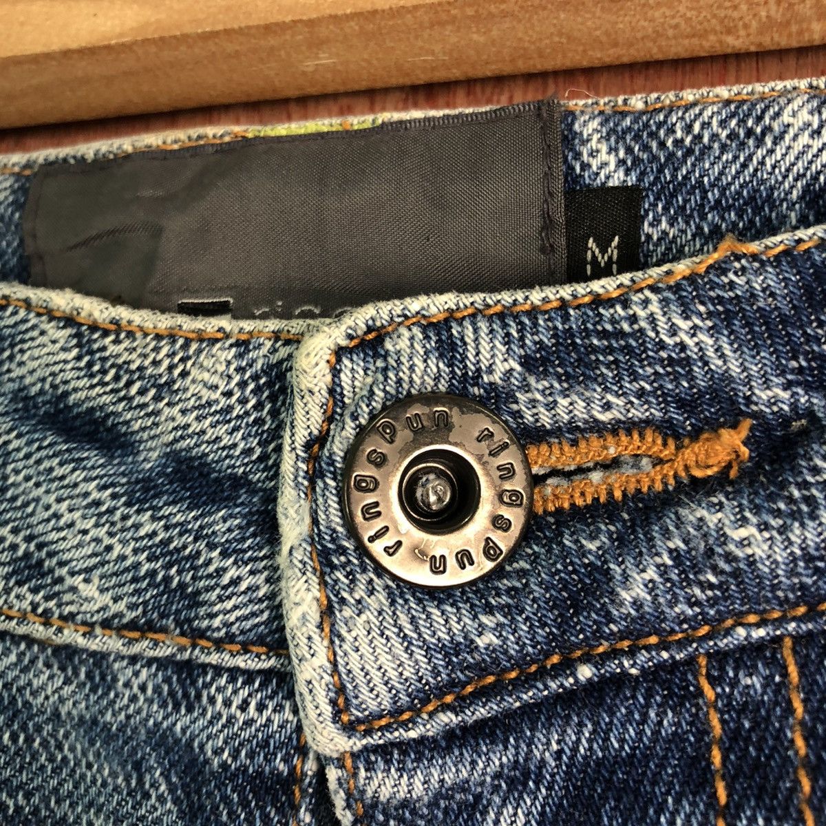 Ringspun DLL Ringspun Blue double knee Denim Jeans Pants #c136 Size US 31 - 5 Thumbnail